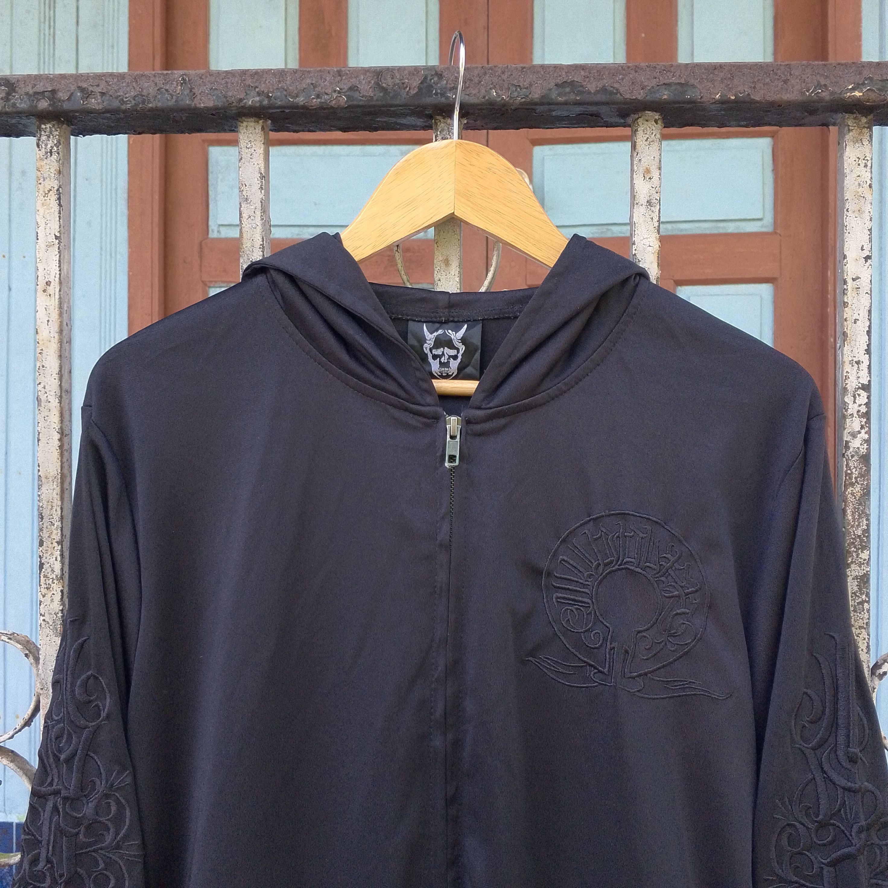 14th Addiction Black On Black Embroidery Chrome Hearts Style Hoodie Size US L / EU 52-54 / 3 - 6 Thumbnail