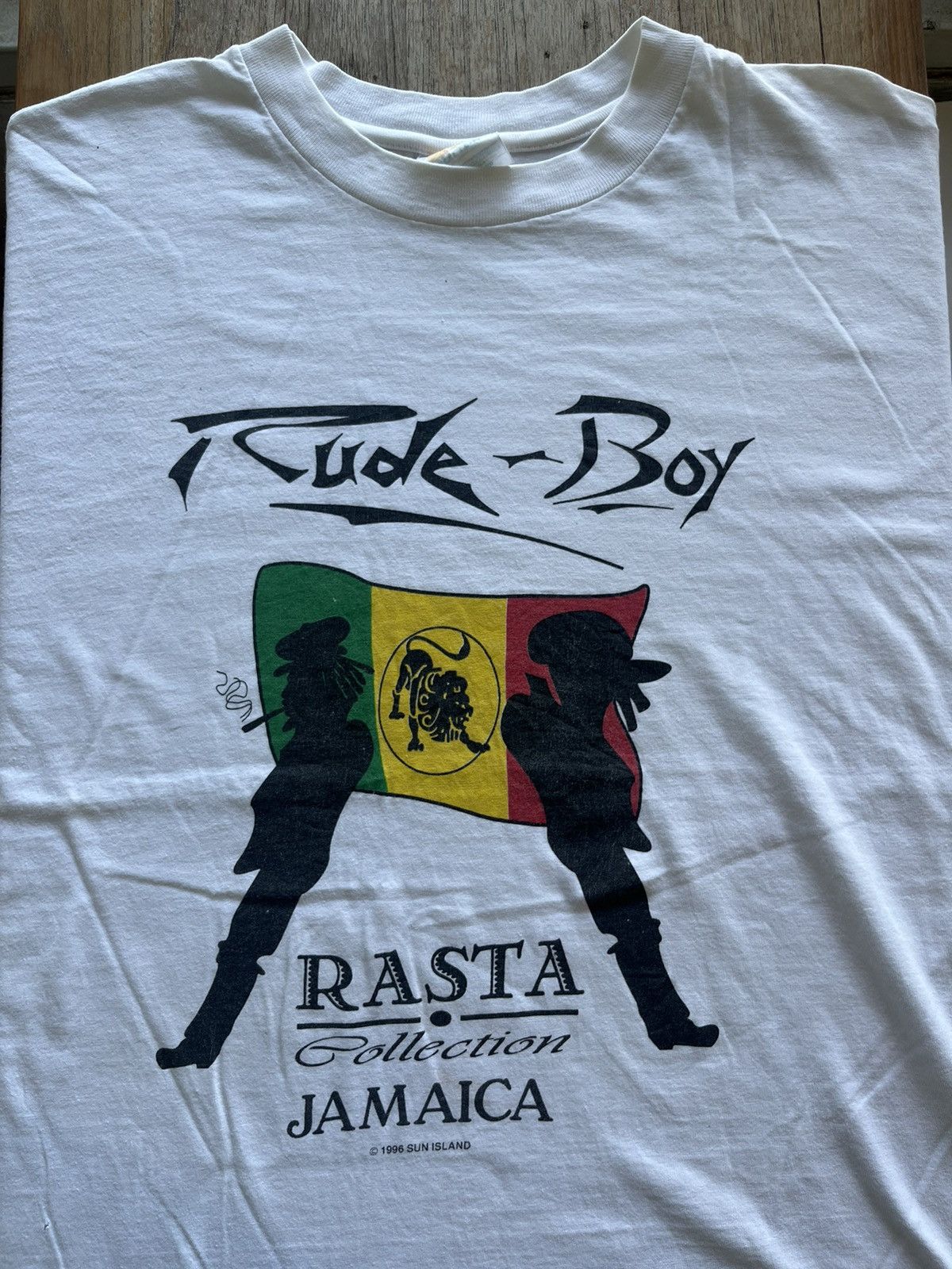 Bob Marley × Vintage Vintage Rude-Boy Rasta Collection Jamaica 1996’s Tshirt Size US L / EU 52-54 / 3 - 3 Thumbnail