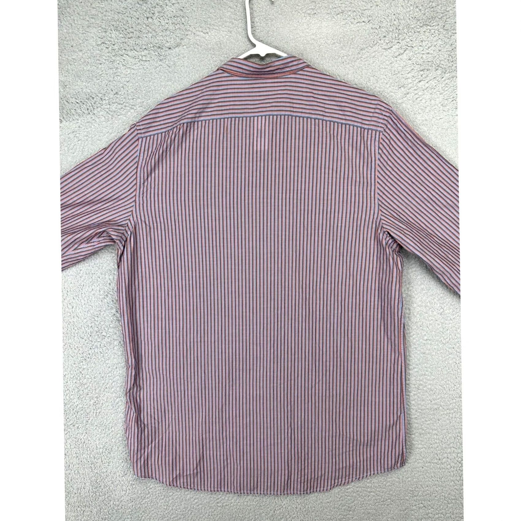 Gap VINTAGE Gap Shirt 2XL Tall Mens Orange Multi Striped Button-Up Long Sleeve Collared 100% Cotton NEW Size US XXL / EU 58 / 5 - 2 Thumbnail