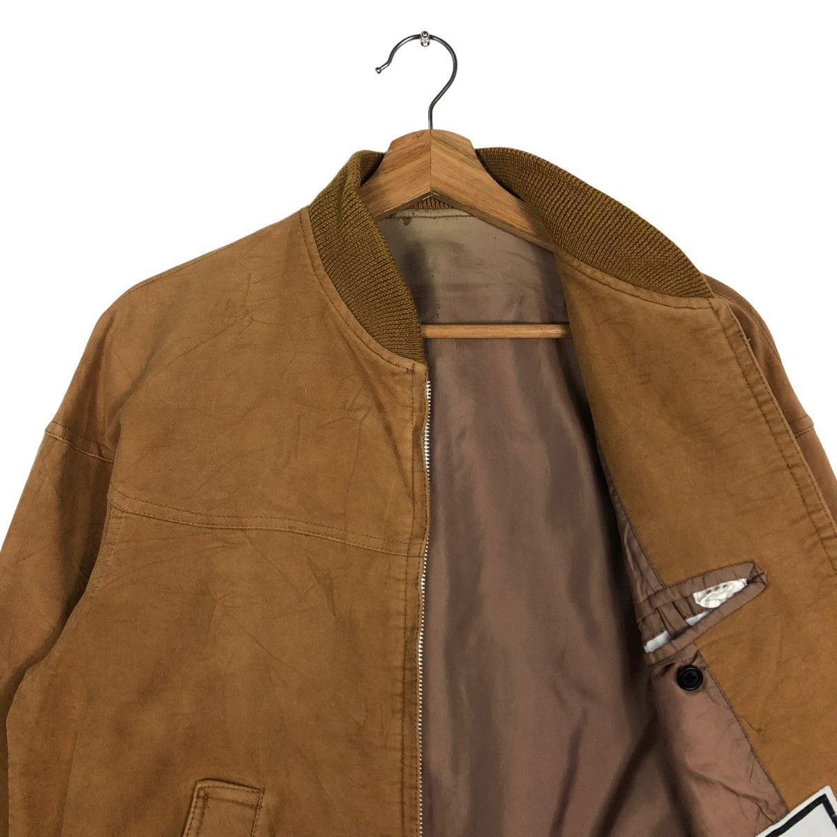 Japanese Brand 🔥VINTAGE BOMBER JACKET FLY CRESE JAPAN ISSEY MIYAKE Size US M / EU 48-50 / 2 - 12 Thumbnail