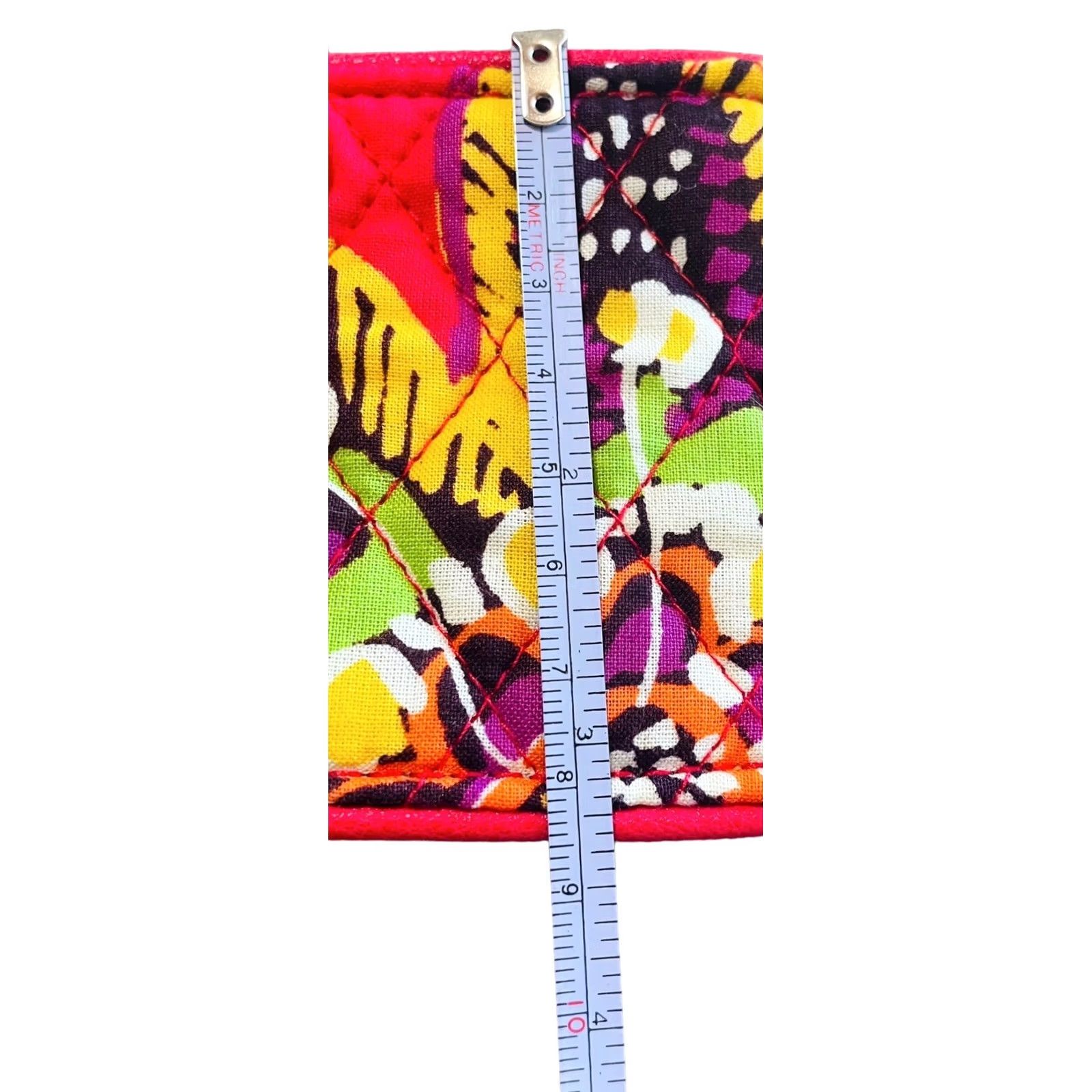 Vera Bradley Vera Bradley Wallet Wristlet In Rumba Pink Floral Womens Quilted Zip Size ONE SIZE - 7 Thumbnail