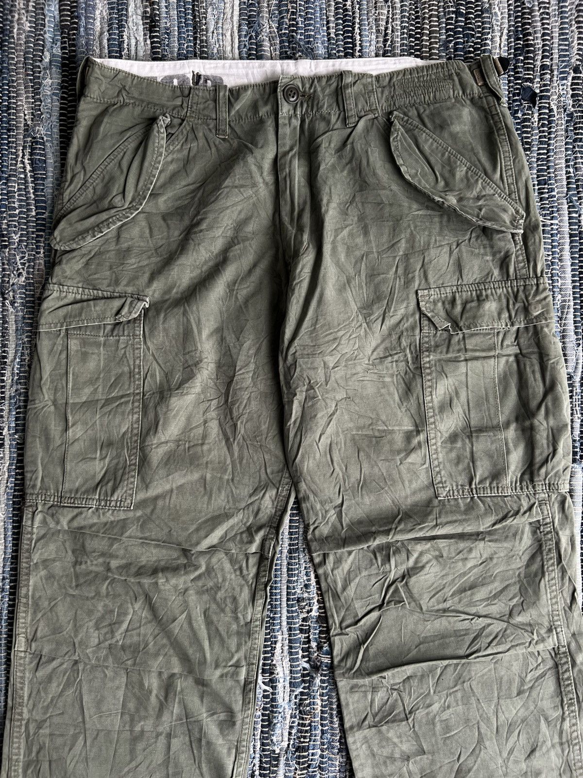 FOB Factory Vtg M-65 Cargo Combat Pants Ripstop Herringbone FOB Factory Size US 34 / EU 50 - 4 Thumbnail