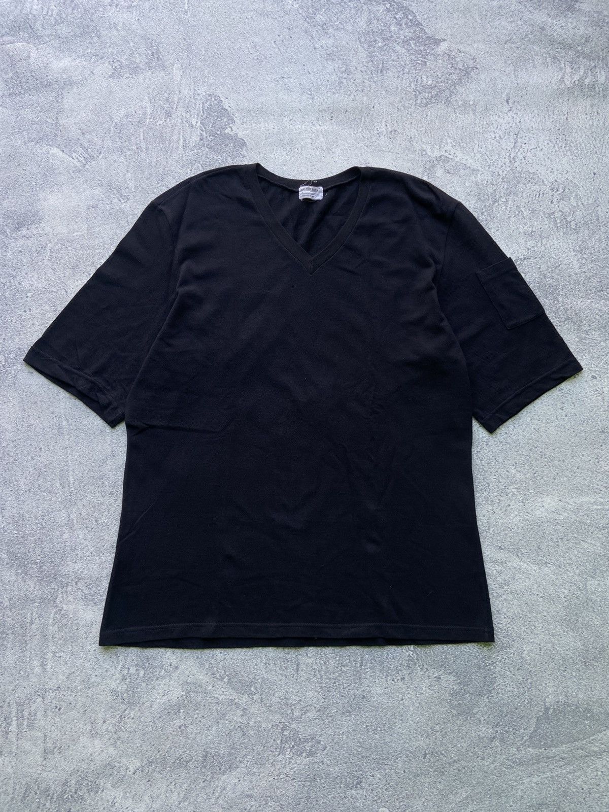 Helmut Lang 1998 Archive Military Mesh V Neck T Shirt | Grailed