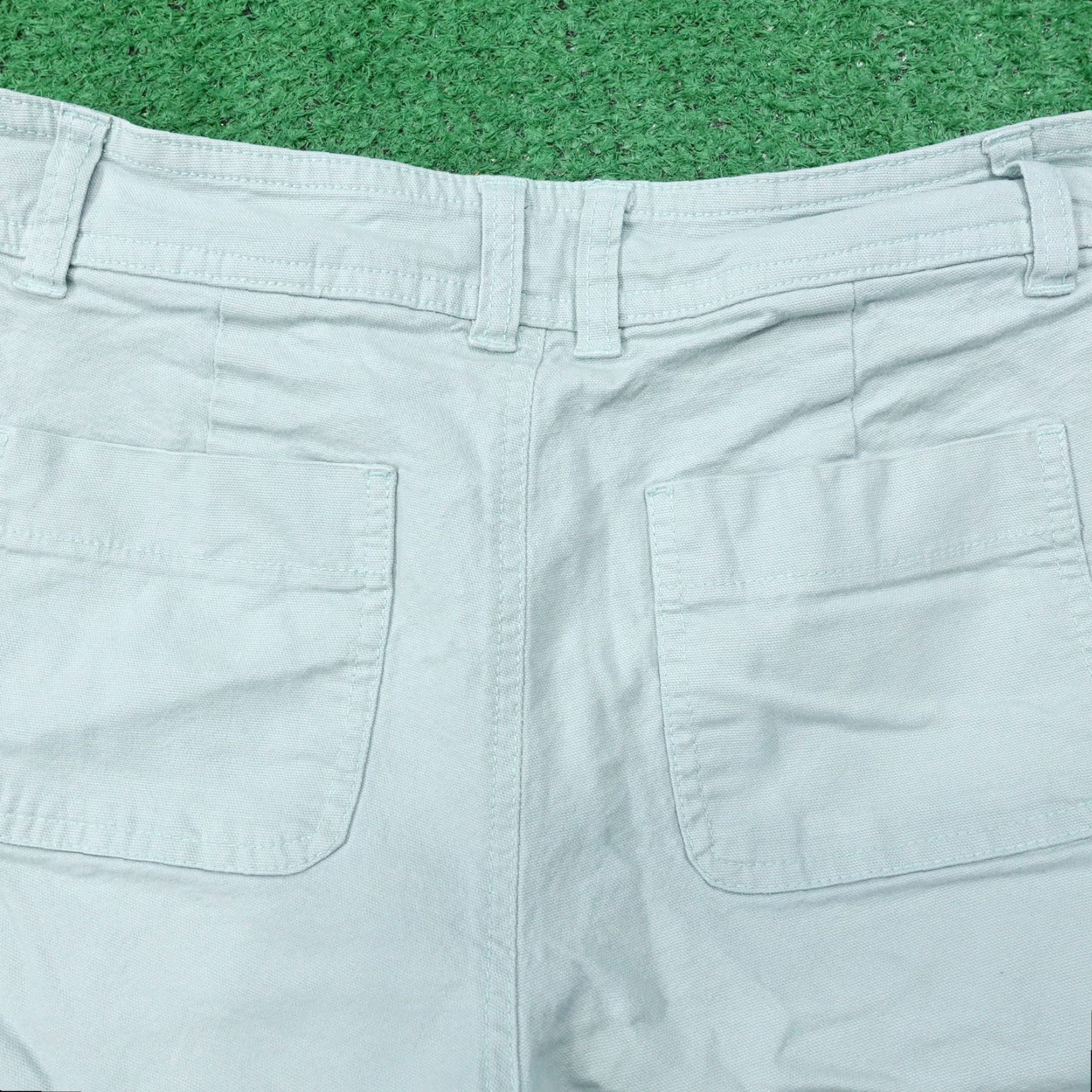 Vintage Vintage A New Day Womens Shorts Chino Cotton Blend Size 2 Green Casual Summer Fall Spring Winter Size 26" / US 2 / IT 38 - 4 Thumbnail