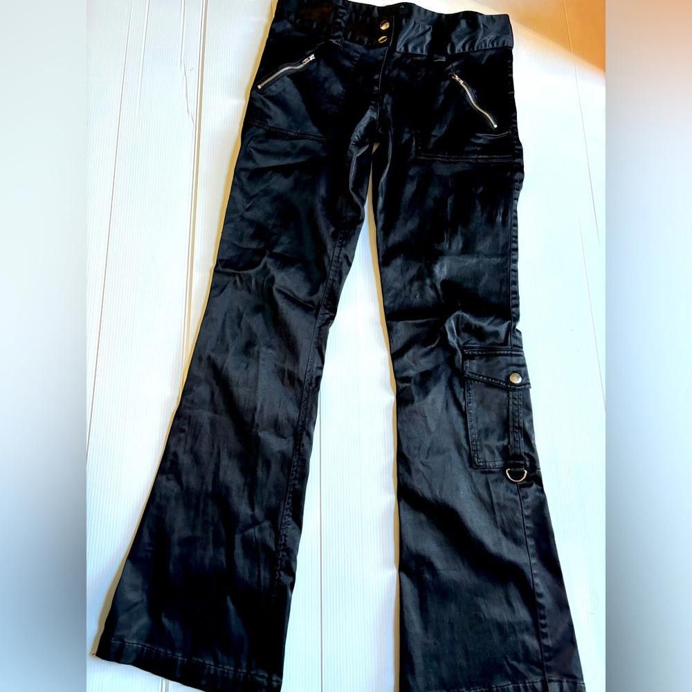 Garbage TV Vintage Y2K Garage Cargo Low Rise Silky Pants Size 30" / US 8 / IT 44 - 1 Thumbnail