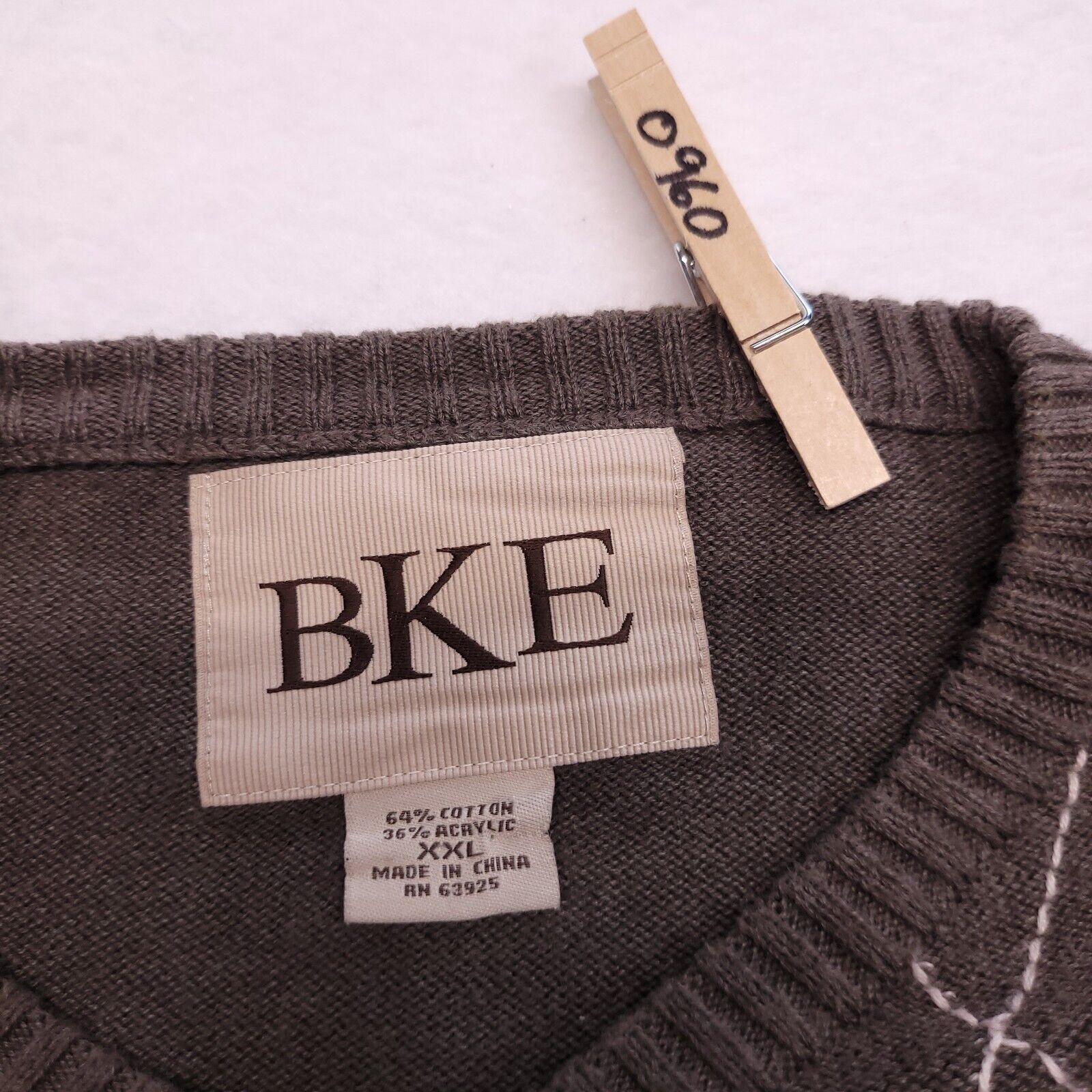 BKE BKE Long Sleeve Casual Pullover Sweater Mens Size 2XL Brown Size US XXL / EU 58 / 5 - 3 Thumbnail