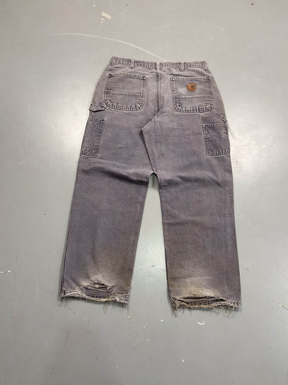 Carhartt × Vintage Vintage Carhartt faded carpenter denim Size US 34 / EU 50 - 10 Thumbnail