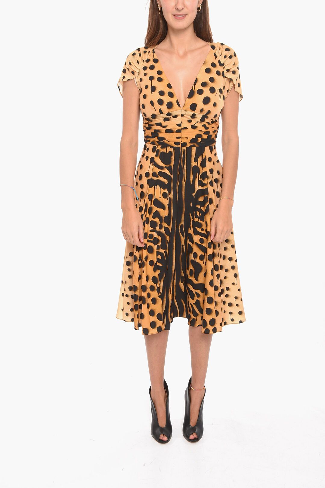 image of Dsquared2 Og1Mm0124 Dress In Beige, Women's (Size Medium)