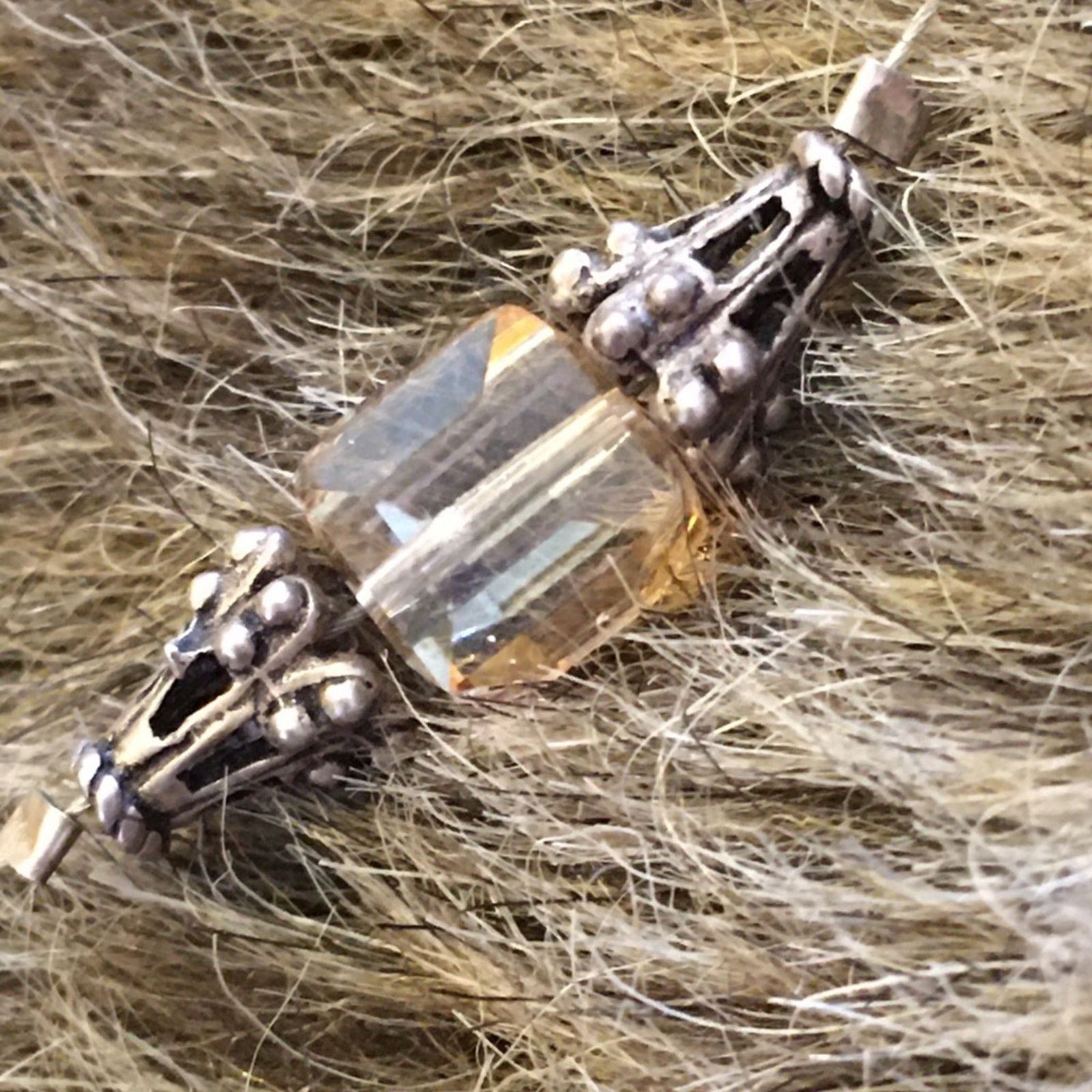 Jewelry Antique style bead silver tone wire necklace Size ONE SIZE - 6 Thumbnail