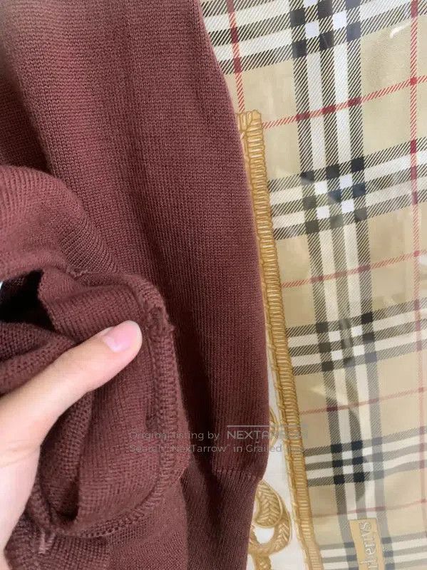 Burberry Burberry Brown Wool Women's Cardigan. Size M / US 6-8 / IT 42-44 - 7 Thumbnail
