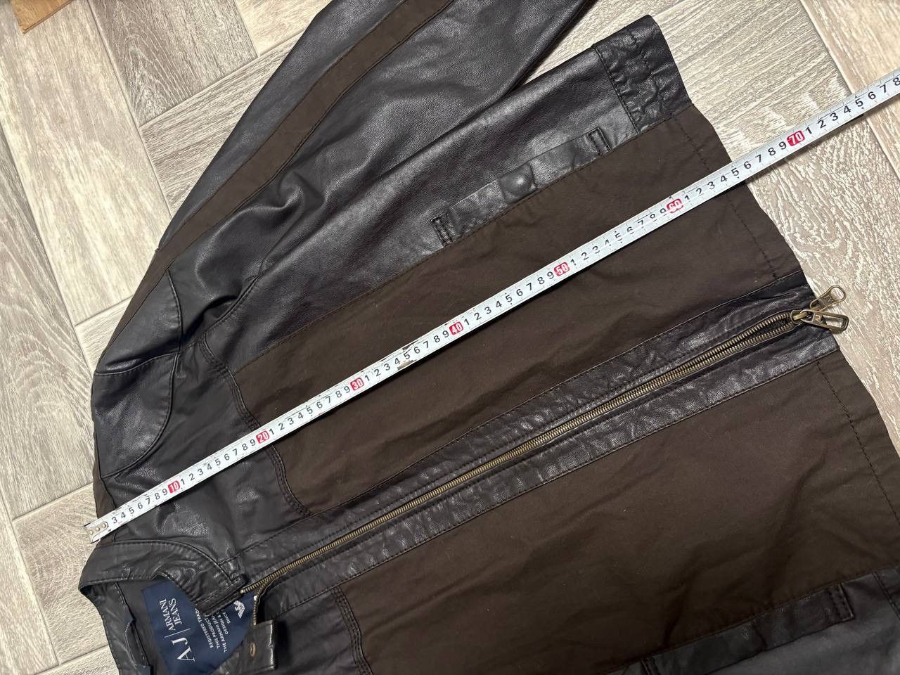 Armani Vintage Armani Jeans Leather Jacket for 30 years Armani Y2k Size US XL / EU 56 / 4 - 8 Thumbnail