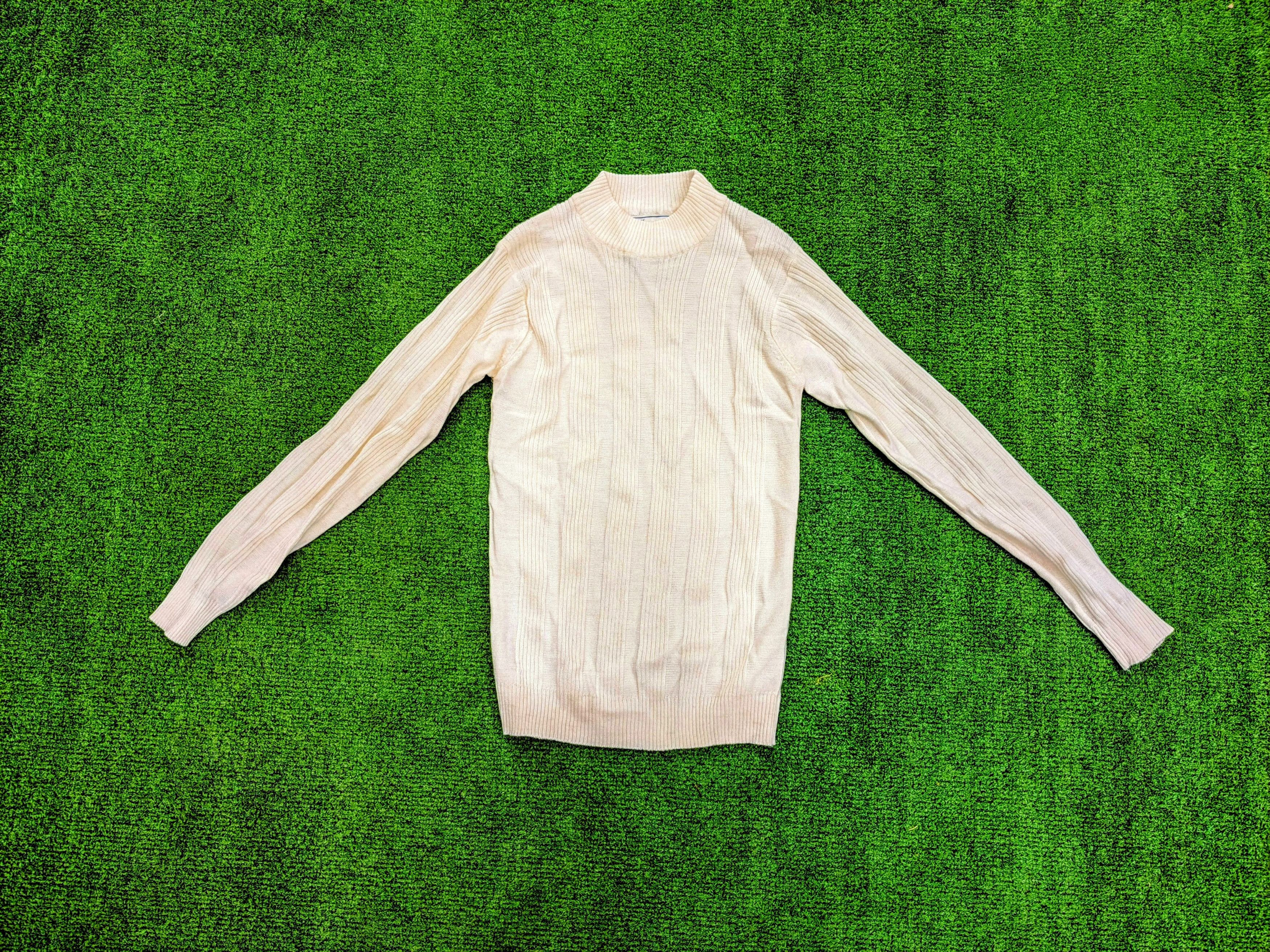 Vintage VTG P.M.C. Pancratic Ribbed Knit Turtleneck L/S Fitted Top Size M / US 6-8 / IT 42-44 - 6 Thumbnail