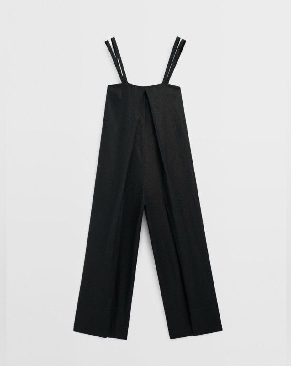 Massimo Dutti Massimo Dutti Black linen jumpsuit Size 32" / US 10 / IT 46 - 11 Thumbnail