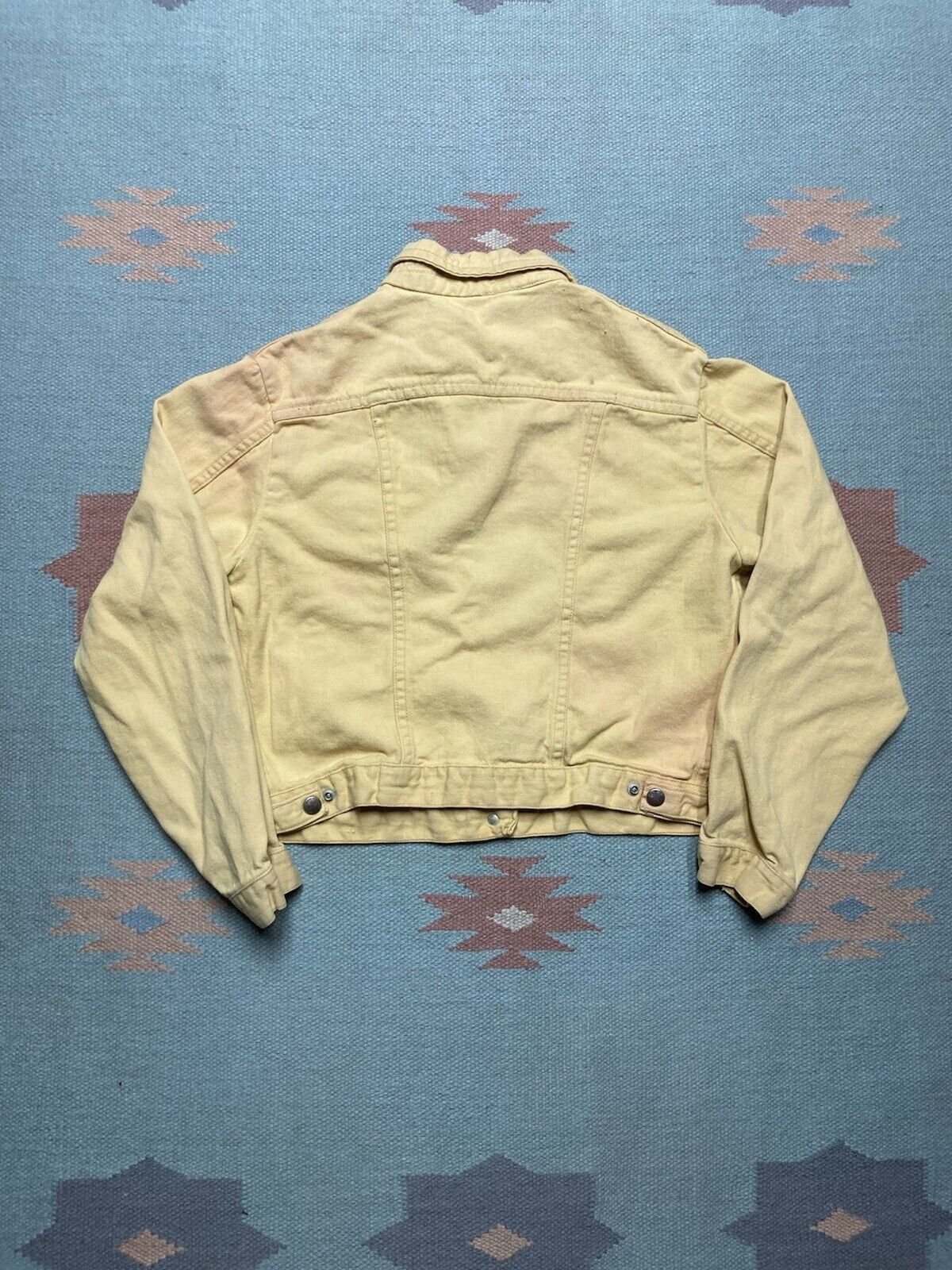 Vintage × Wrangler 70s wrangler denim trucker jacket snap women’s size 38 Size M / US 6-8 / IT 42-44 - 5 Thumbnail