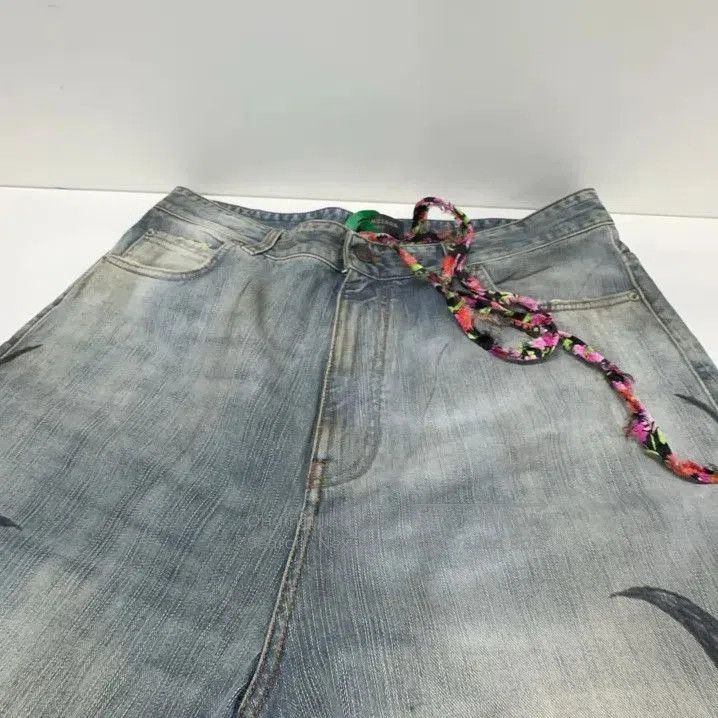 Balenciaga Balenciaga FW24 Logo Long Denim Pants. Size US 33 - 6 Thumbnail