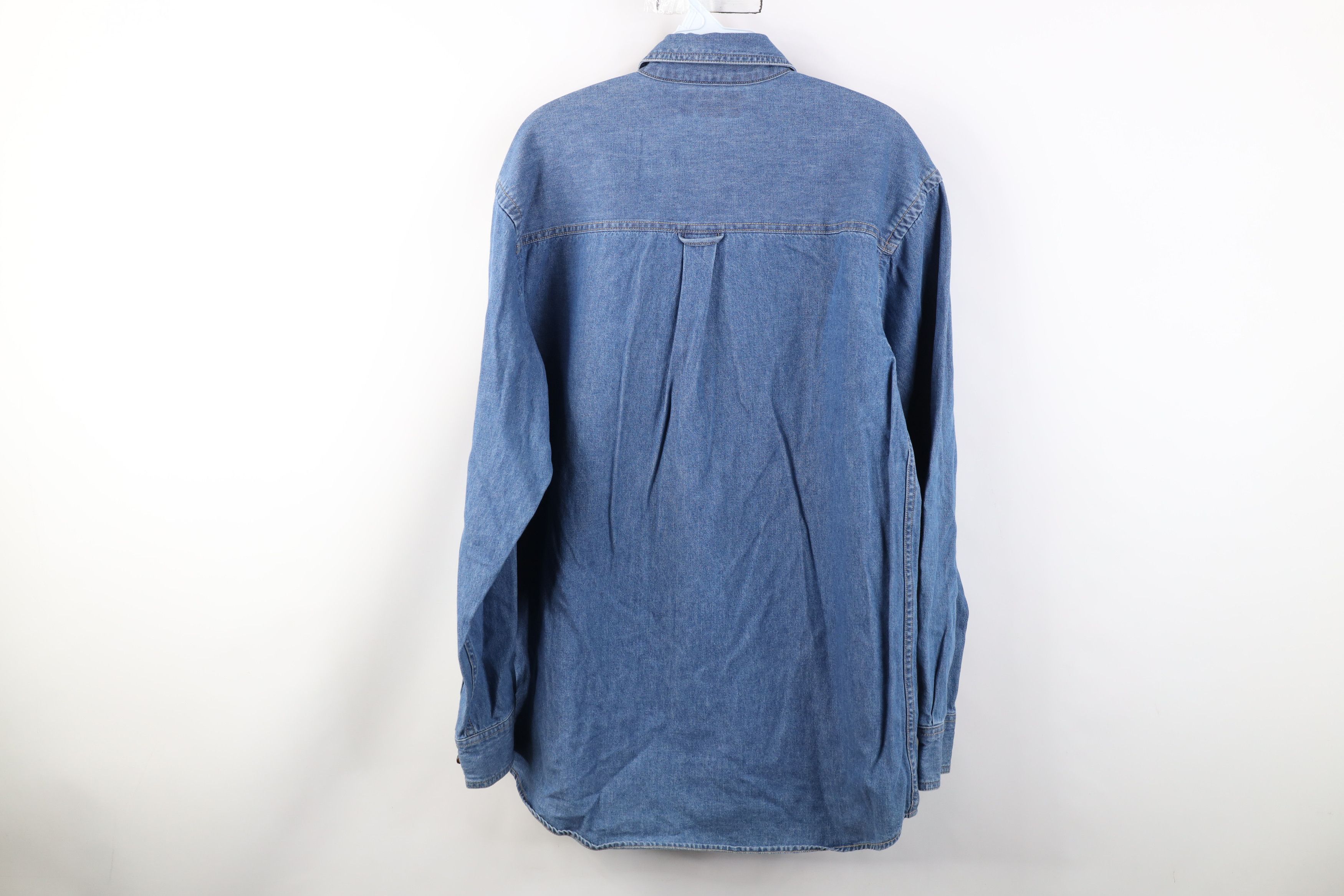 Vintage Vintage 90s John Deere Tractors Denim Button Down Shirt Size US S / EU 44-46 / 1 - 9 Thumbnail