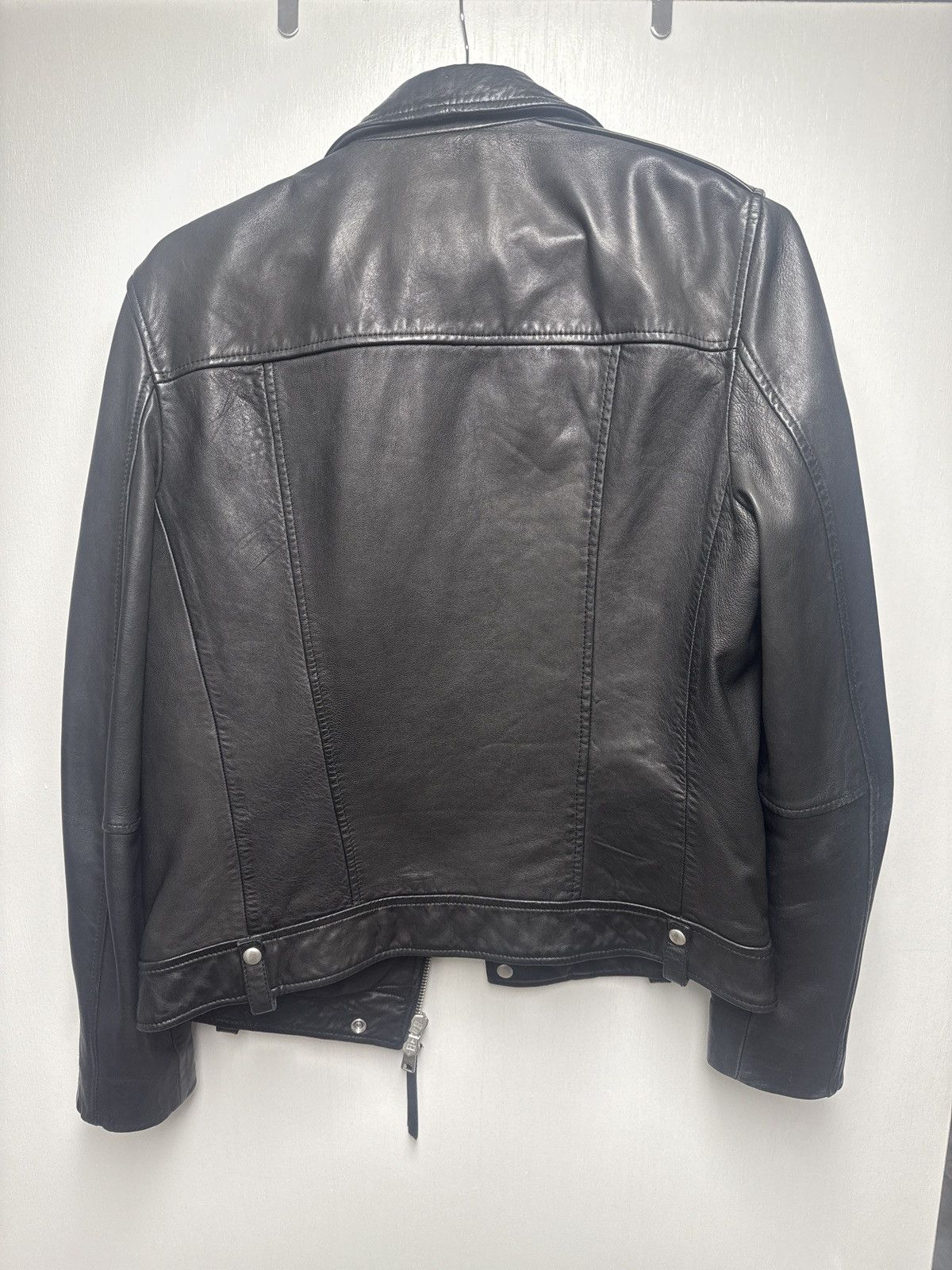 Allsaints Allsaints Milo Black Leather Jacket Biker Size US S / EU 44-46 / 1 - 4 Thumbnail