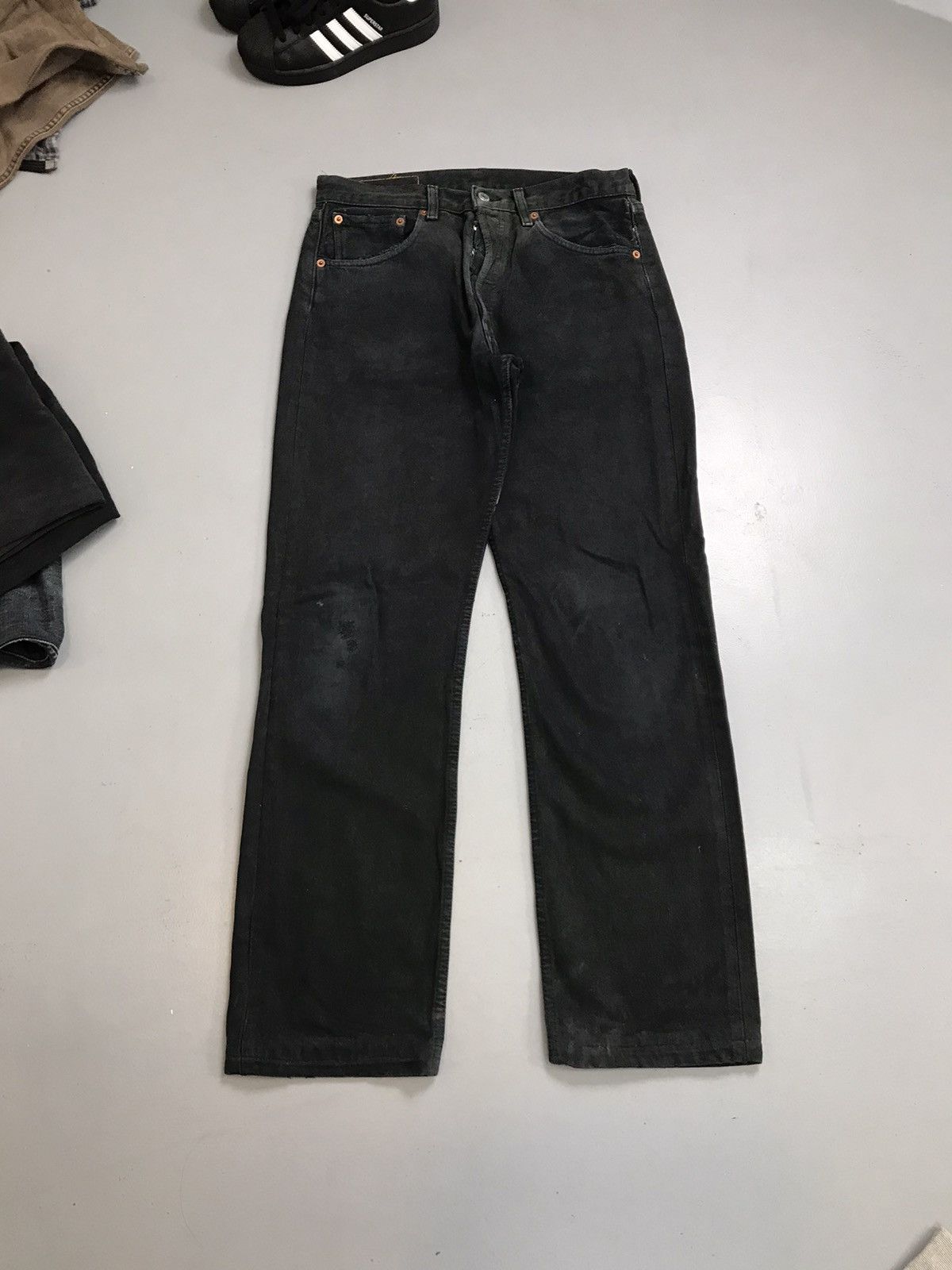 Levi's Vintage Levi’s 501 paper tab damaged denim Size US 30 / EU 46 - 1 Thumbnail