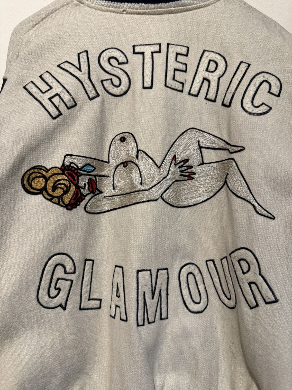 Hysteric Glamour HYSTERIC GLAMOUR PIN UP Varsity Leather Jacket Size US XL / EU 56 / 4 - 6 Thumbnail