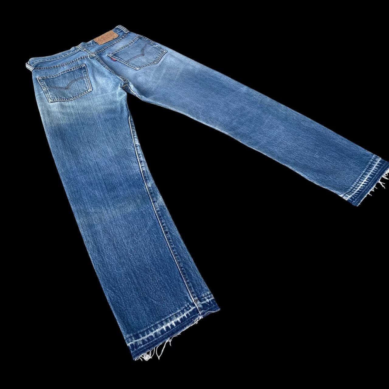 Levi's Vintage Clothing Rare 1970s Levi’s 501 Redline Selvedge Release Hem Button 6 Size US 28 / EU 44 - 15 Thumbnail