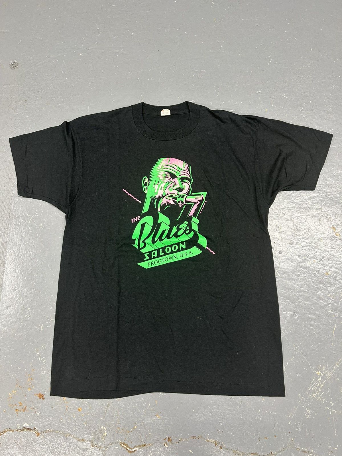 Band Tees Crazy Vintage 90s Essential Black Jazz Saloon Band Tee Shirt Size US L / EU 52-54 / 3 - 1 Thumbnail