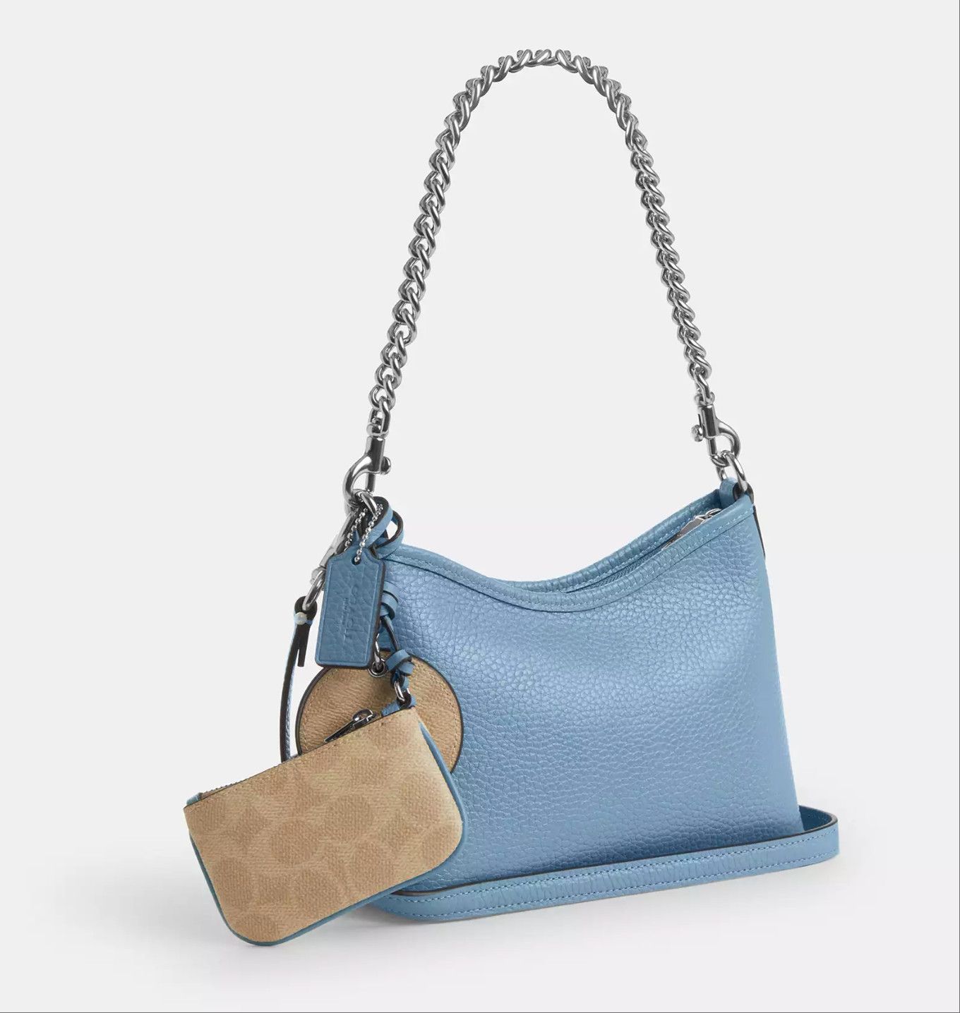 Coach Laurel Small Shoulder Bag With Mirror Charm And Pouch CBI06 Size ONE SIZE - 5 Thumbnail