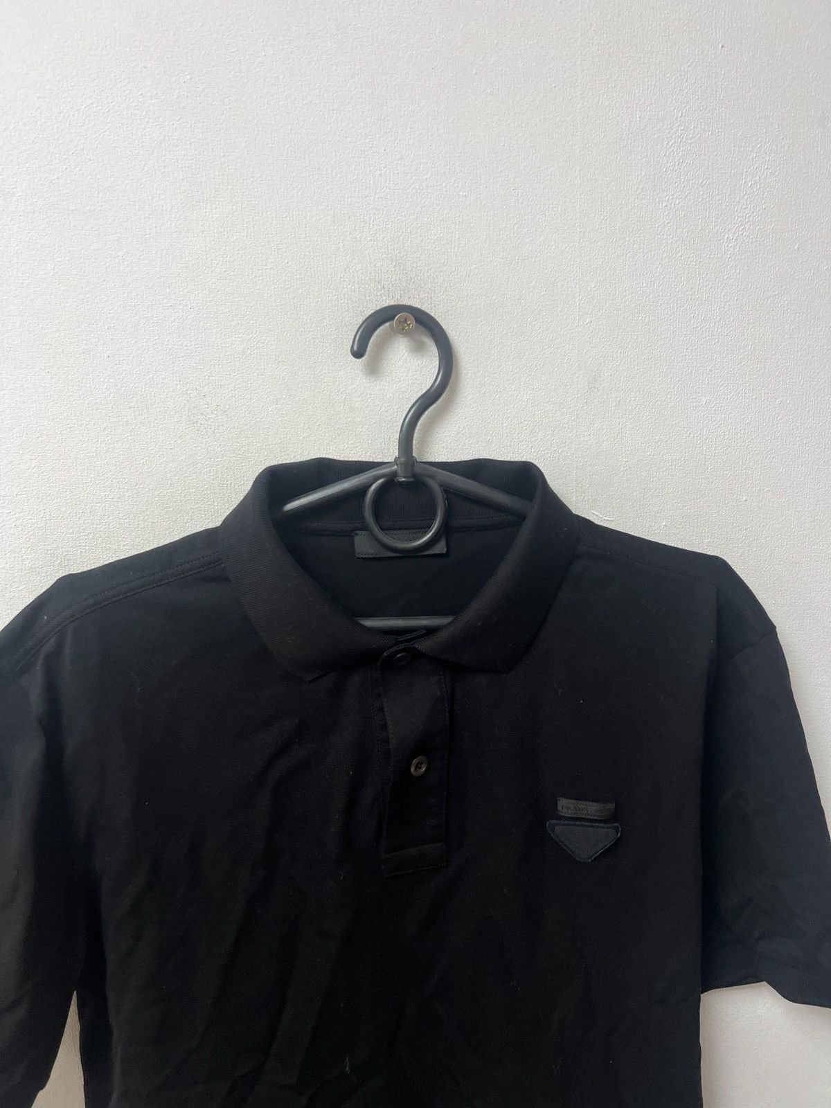 Prada Prada Polo T-shirt Made Italy Black Size XL Size US XL / EU 56 / 4 - 5 Thumbnail