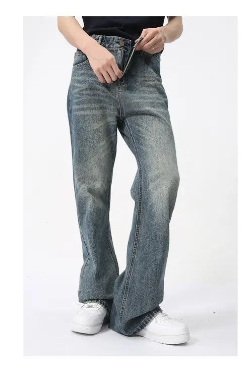 Japanese Brand × Jean Pants Fashion casual washed bootcut jeans Size US 32 / EU 48 - 4 Thumbnail