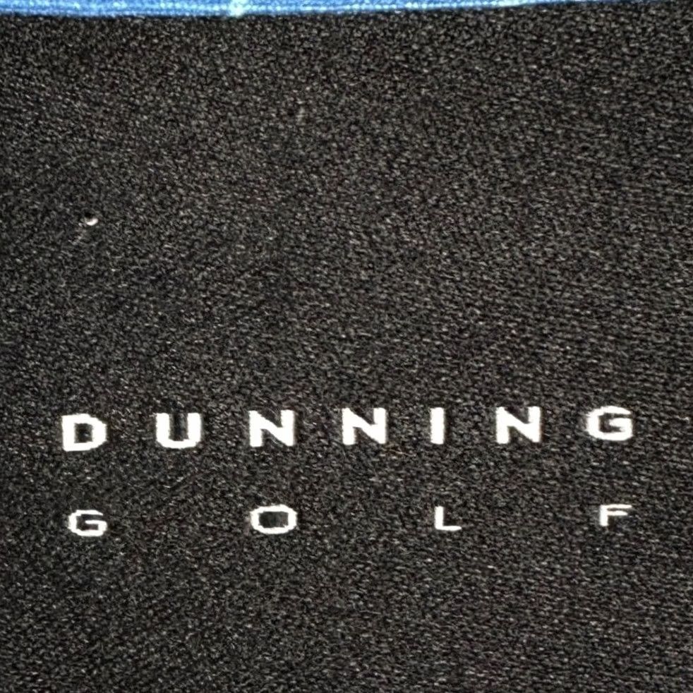 Vintage Dunning Golf Polo Shirt Mens L Blue Leaf Print Performance Stretch Polo Short Sleeve Button Collar Vintage: No Size US L / EU 52-54 / 3 - 4 Thumbnail