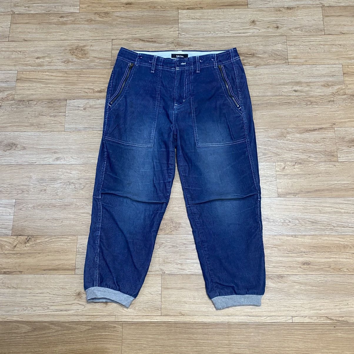 Ne-Net 90s Ne-Net By Issey Miyake Fatigue Blue Corduroy Pants Size US 30 / EU 46 - 1 Thumbnail