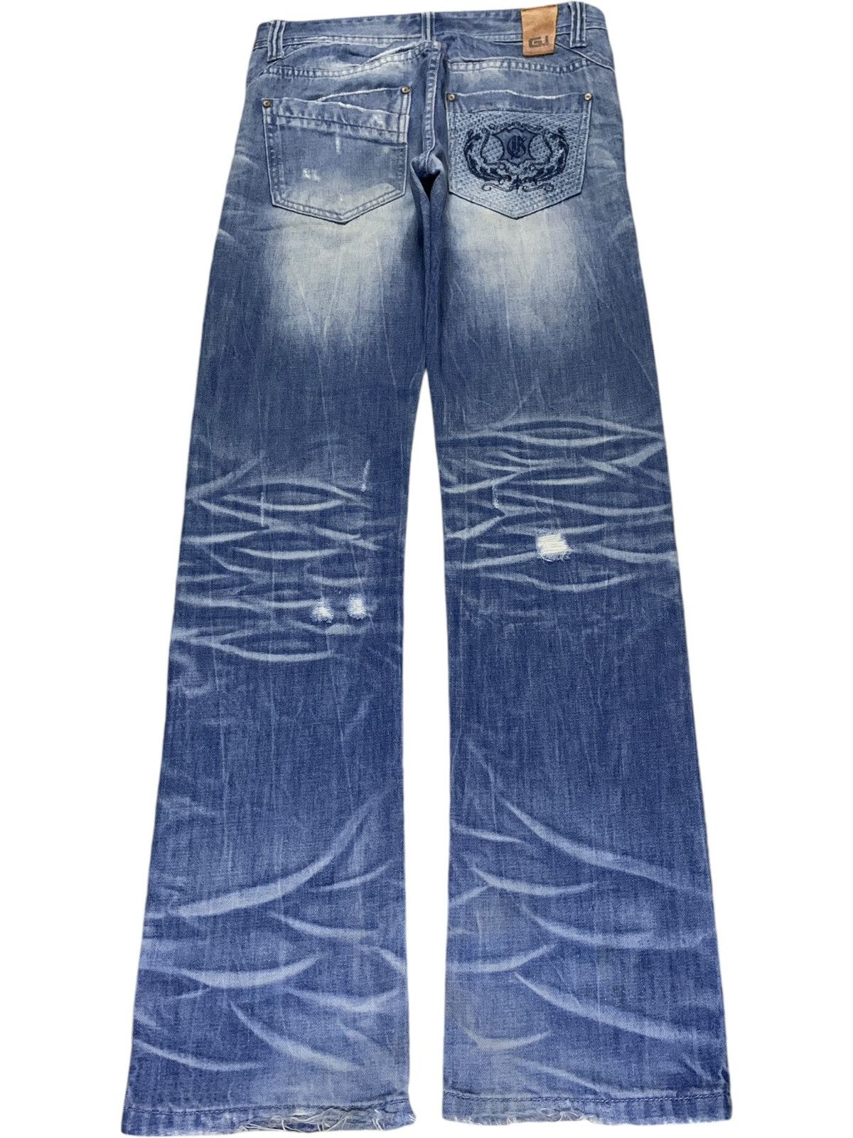 Japanese Brand Vintage Japanese Brand Faded Acid Wash Loose Jeans Size US 33 - 2 Thumbnail