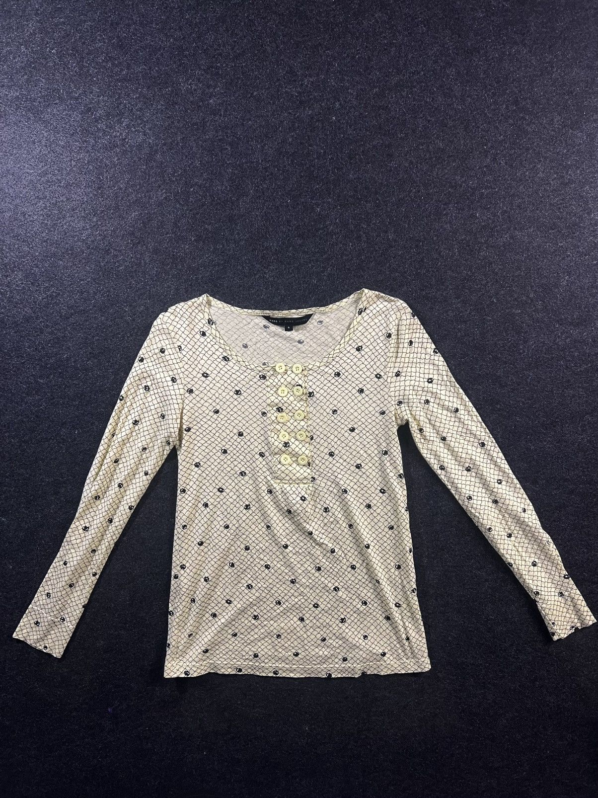 Marc Jacobs Marc Jacobs Light Blouse Patterned With Buttons Rare Size S / US 4 / IT 40 - 2 Thumbnail