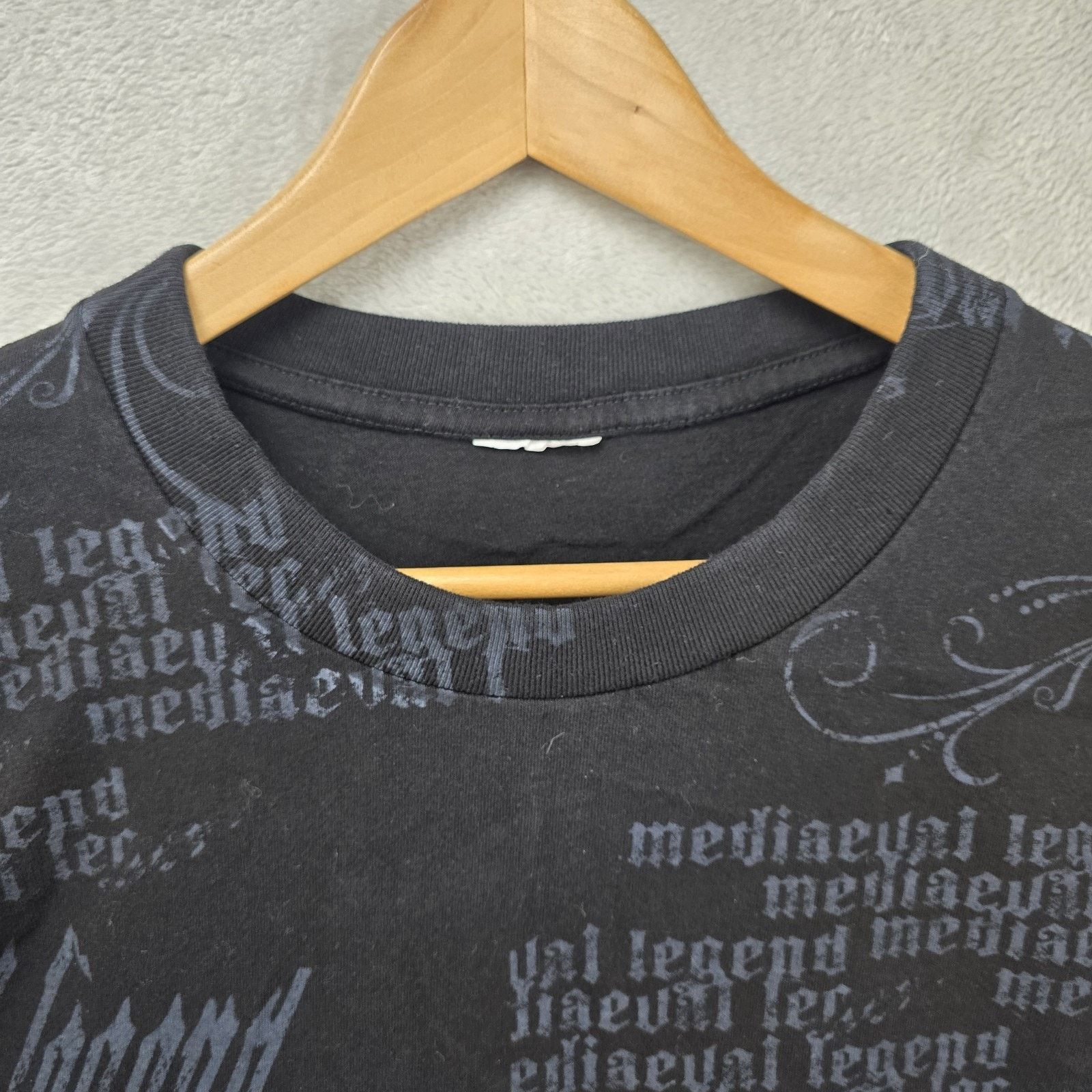Other Vtg Untamed Dragon Cross Shirt XL Y2K Cyber Mall Goth AOP Size US XL / EU 56 / 4 - 4 Thumbnail