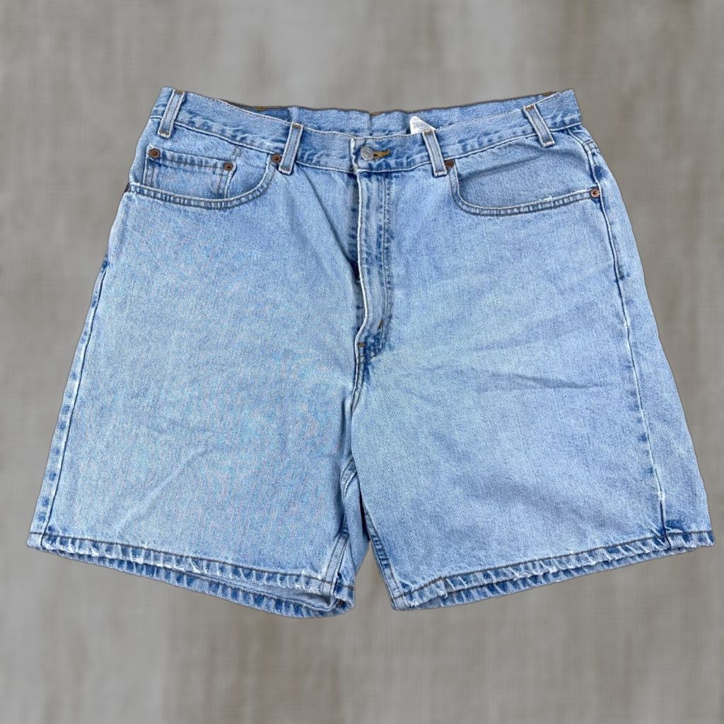 Levi's VINTAGE Levi's 550 Shorts Men 38 Relaxed Loose Fit Blue Denim Jeans Jorts Baggy 90s Style Size US 38 / EU 54 - 1 Thumbnail