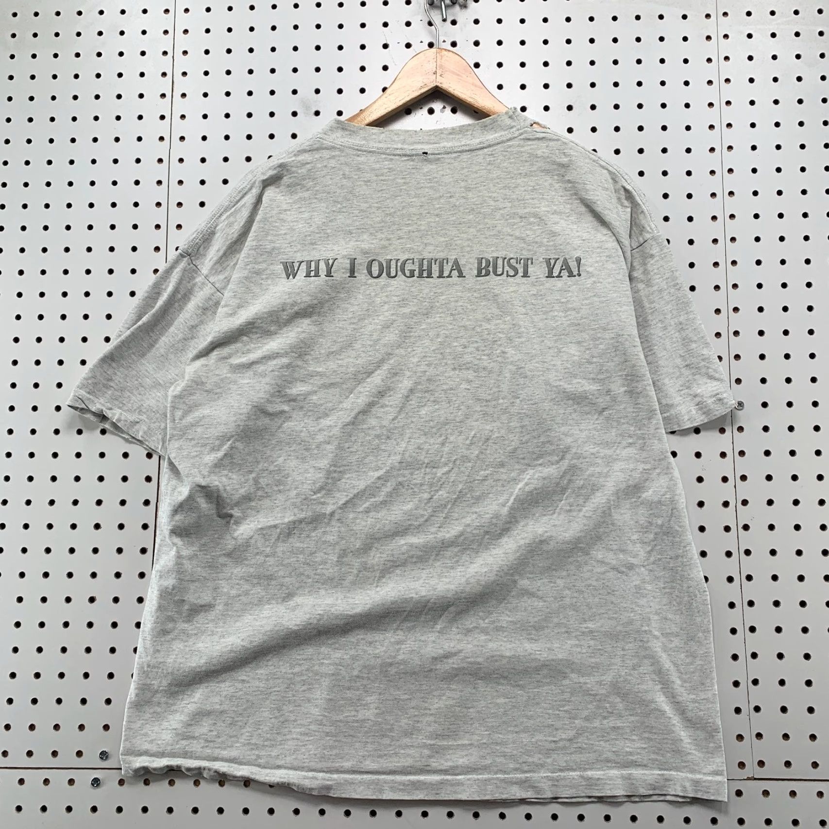 Vintage Vintage 3 Stooges Shirt Mens XL Gray Stooge Police Patrol USA Shirt Size US XL / EU 56 / 4 - 2 Thumbnail