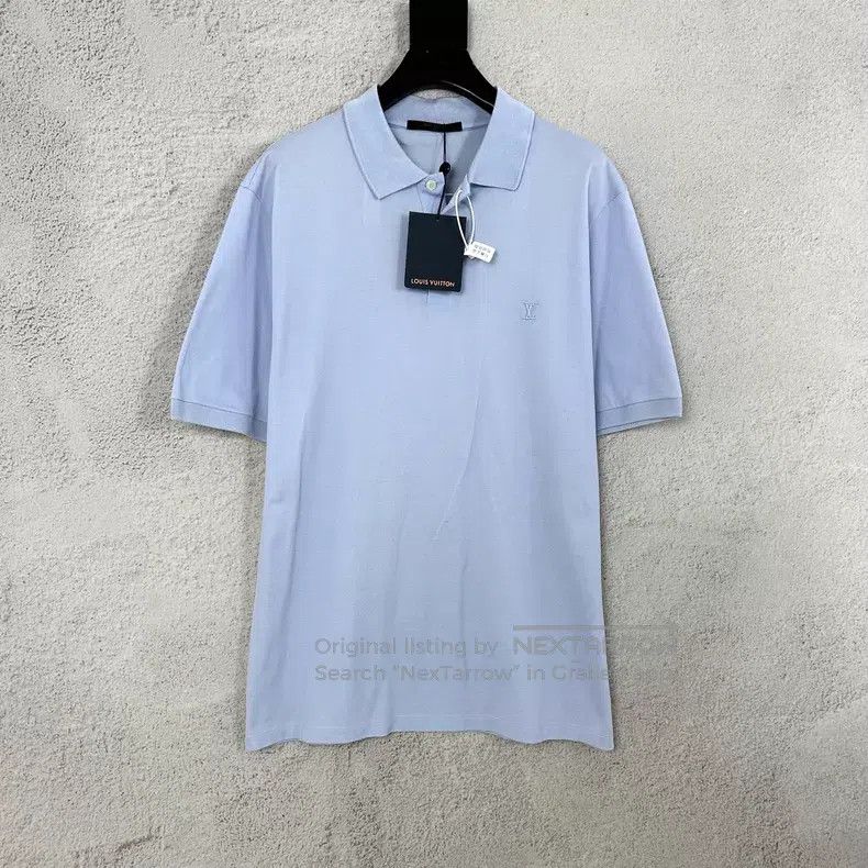 Louis Vuitton Louis Vuitton Logo embroidered Polo short sleeves Size US XXL / EU 58 / 5 - 1 Thumbnail