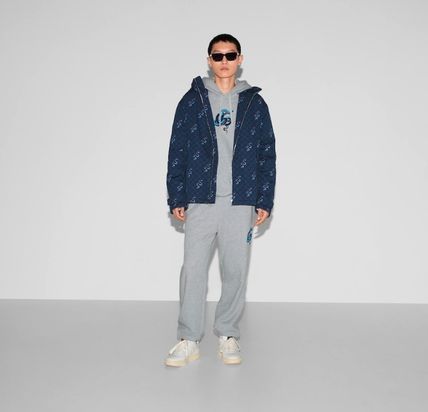 Gucci o1loc1c1125 816106 Printed Cotton Ripstop Zip Jacket in Blue Size US L / EU 52-54 / 3 - 7 Thumbnail