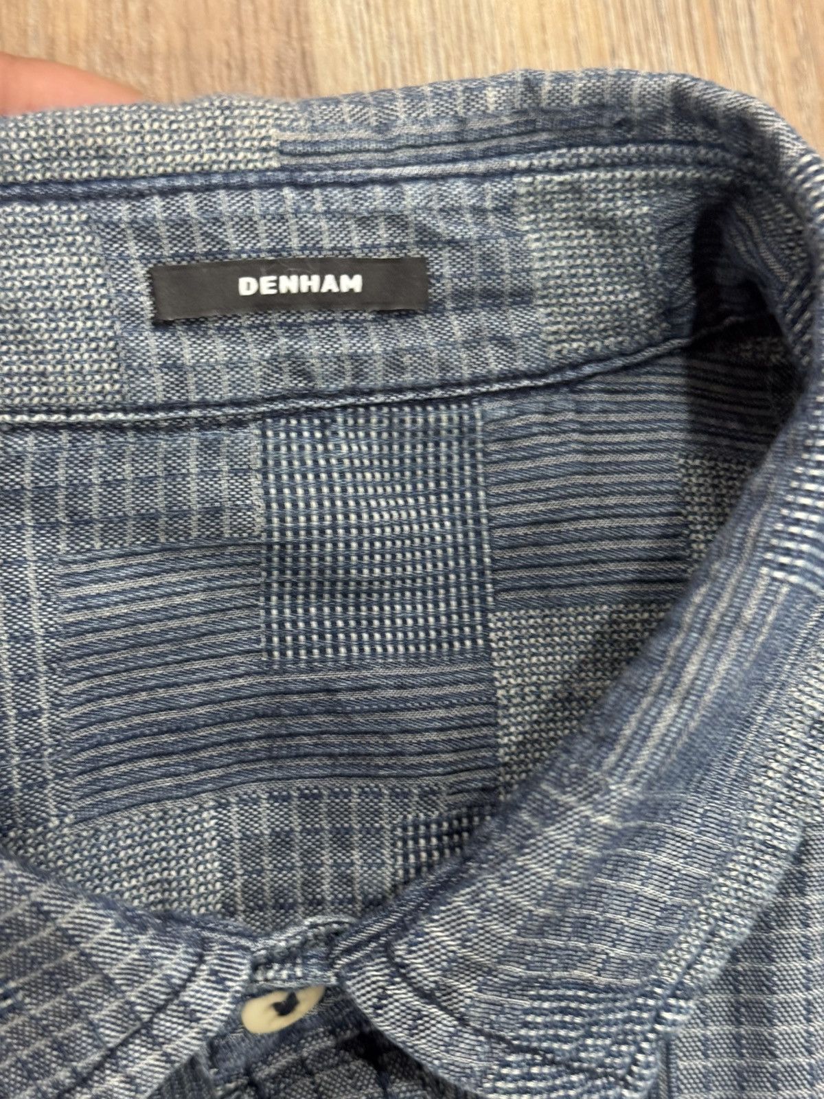 DENHAM DENHAM denim patchwork shirt Size US L / EU 52-54 / 3 - 7 Thumbnail