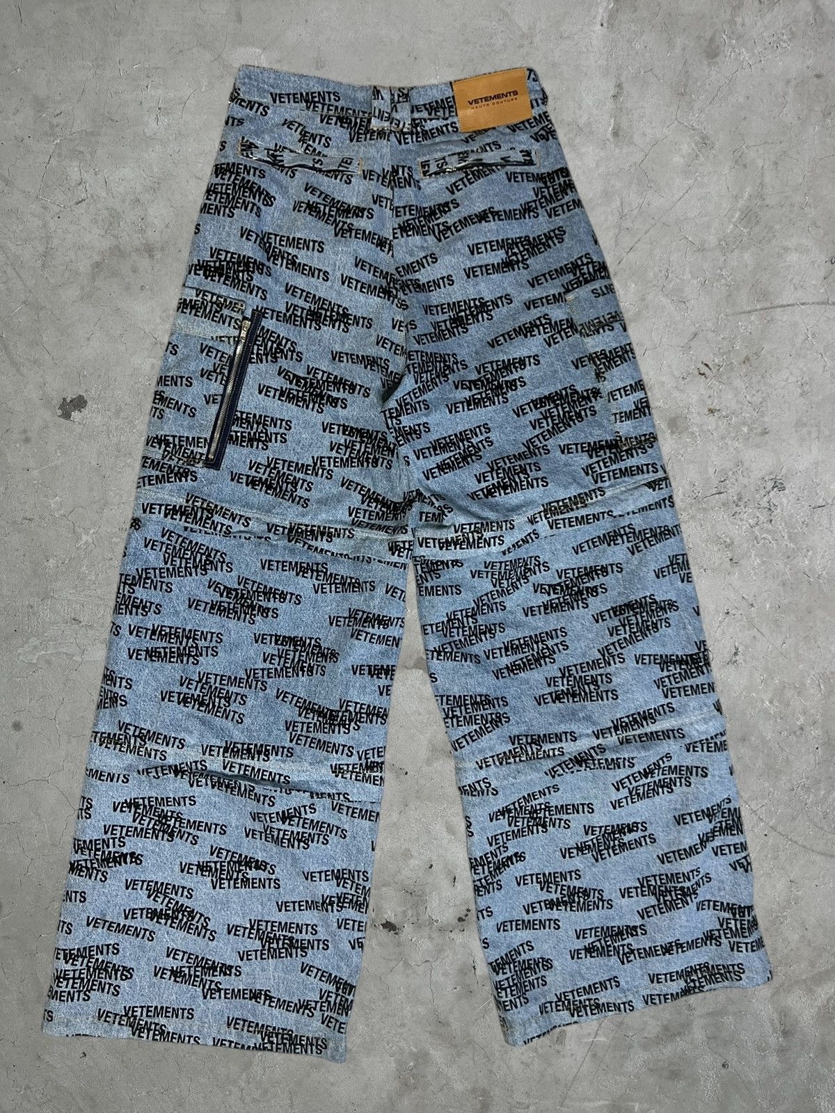 Vetements Vetements Logo Transformer Denim Raver Pants Size US 30 / EU 46 - 2 Thumbnail
