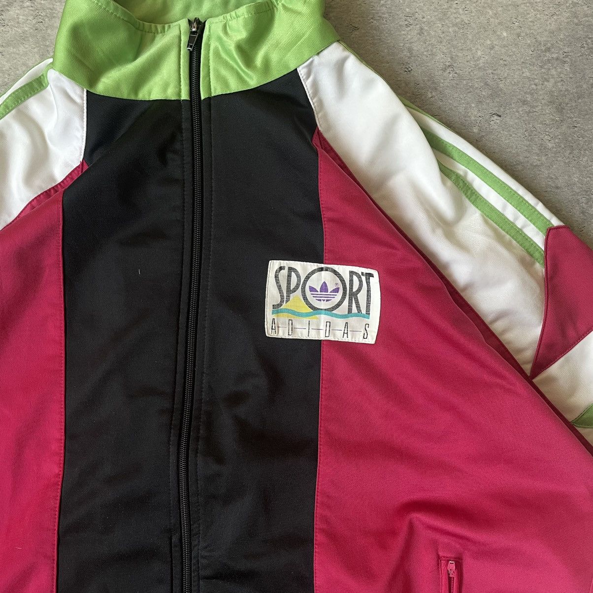 Adidas × Vintage Vintage 90s Adidas Sport Track Jacket Size US M / EU 48-50 / 2 - 2 Thumbnail