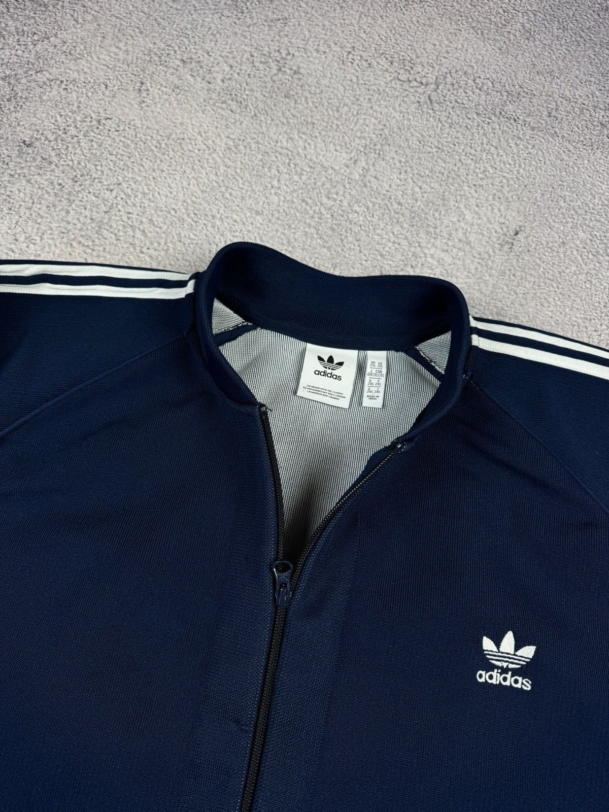 Adidas ADIDAS Originaals Trefoil BF Knit Track Jacket Bomber Size US XXL / EU 58 / 5 - 10 Thumbnail