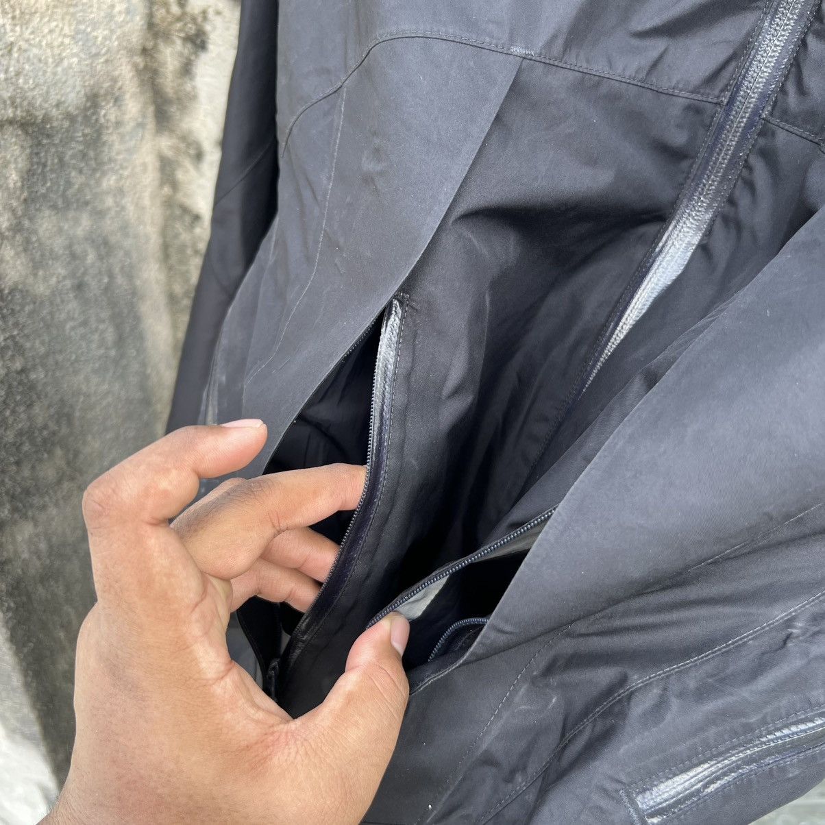 Montbell “MONTBELL” GORPCORE ZIP UP GORETEX BLACK JACKET Size US L / EU 52-54 / 3 - 5 Thumbnail