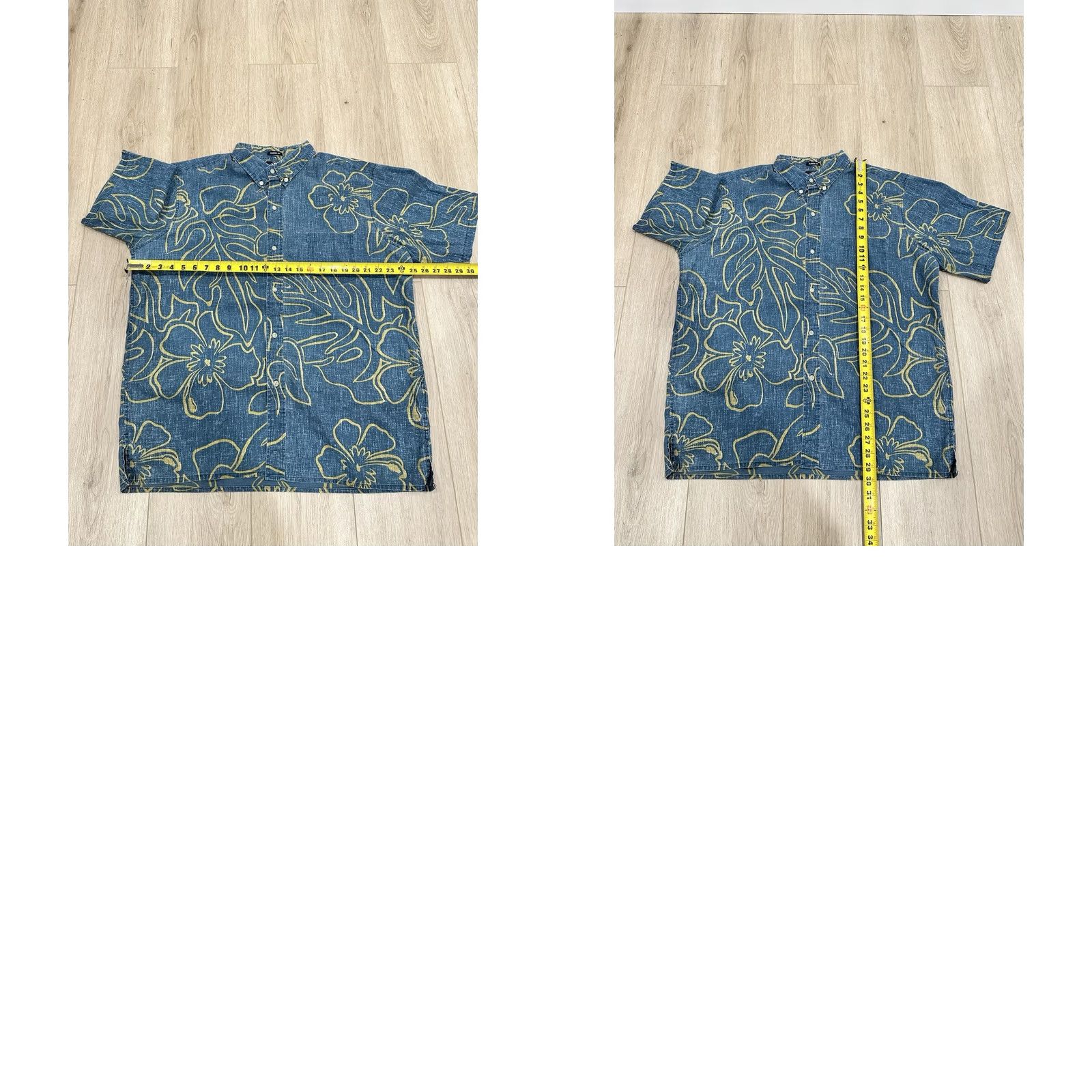 Reyn Spooner Reyn Spooner Shirt Polo Classic Fit Monstera Ink Blue XL Mens Hawaiian Pattern Floral Short Sleeve Button Collar Size US XL / EU 56 / 4 - 8 Thumbnail