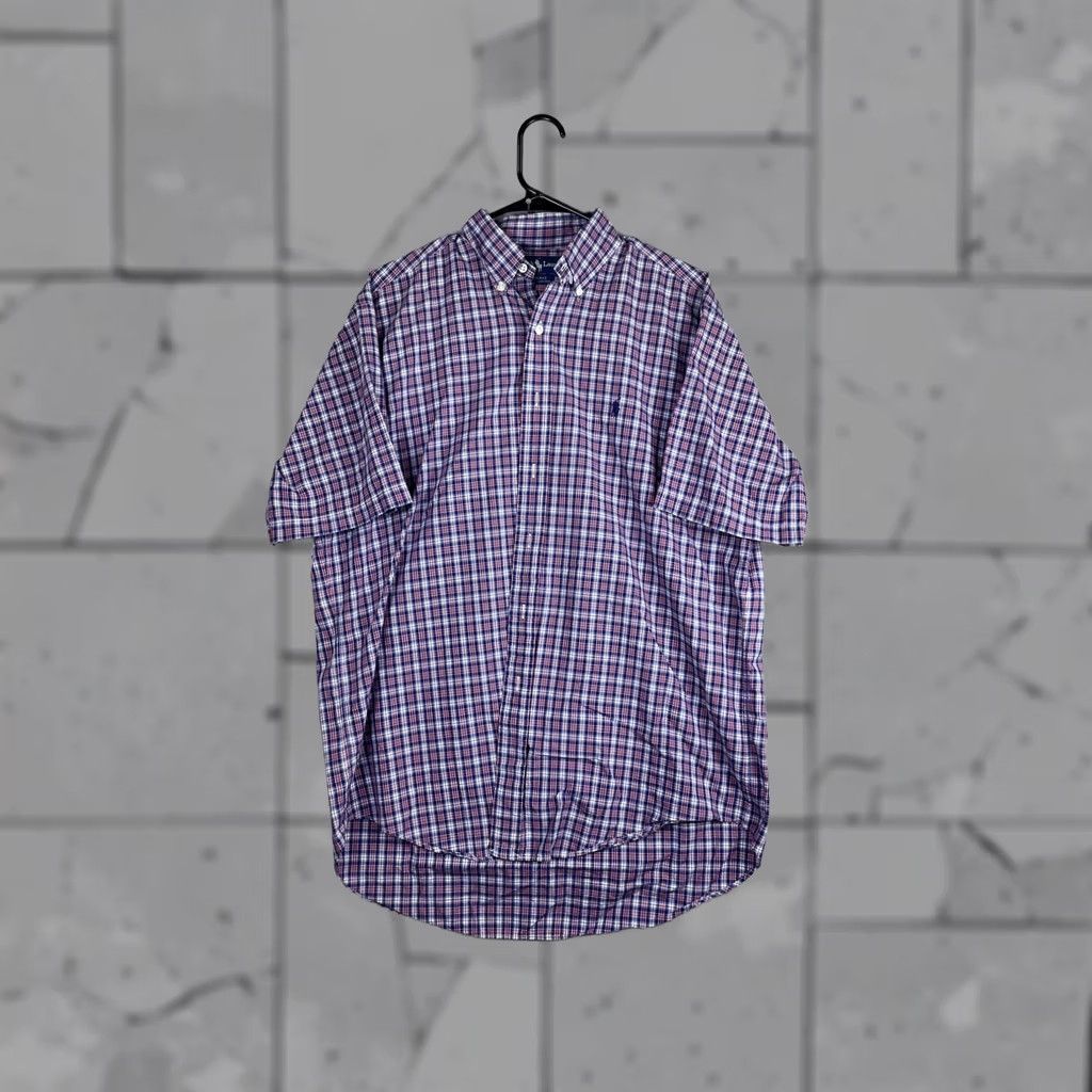 Ralph Lauren Ralph Lauren Blake Shirt Mens XL Blue Plaid Short Sleeve Button-Down Pony Size US XL / EU 56 / 4 - 1 Thumbnail