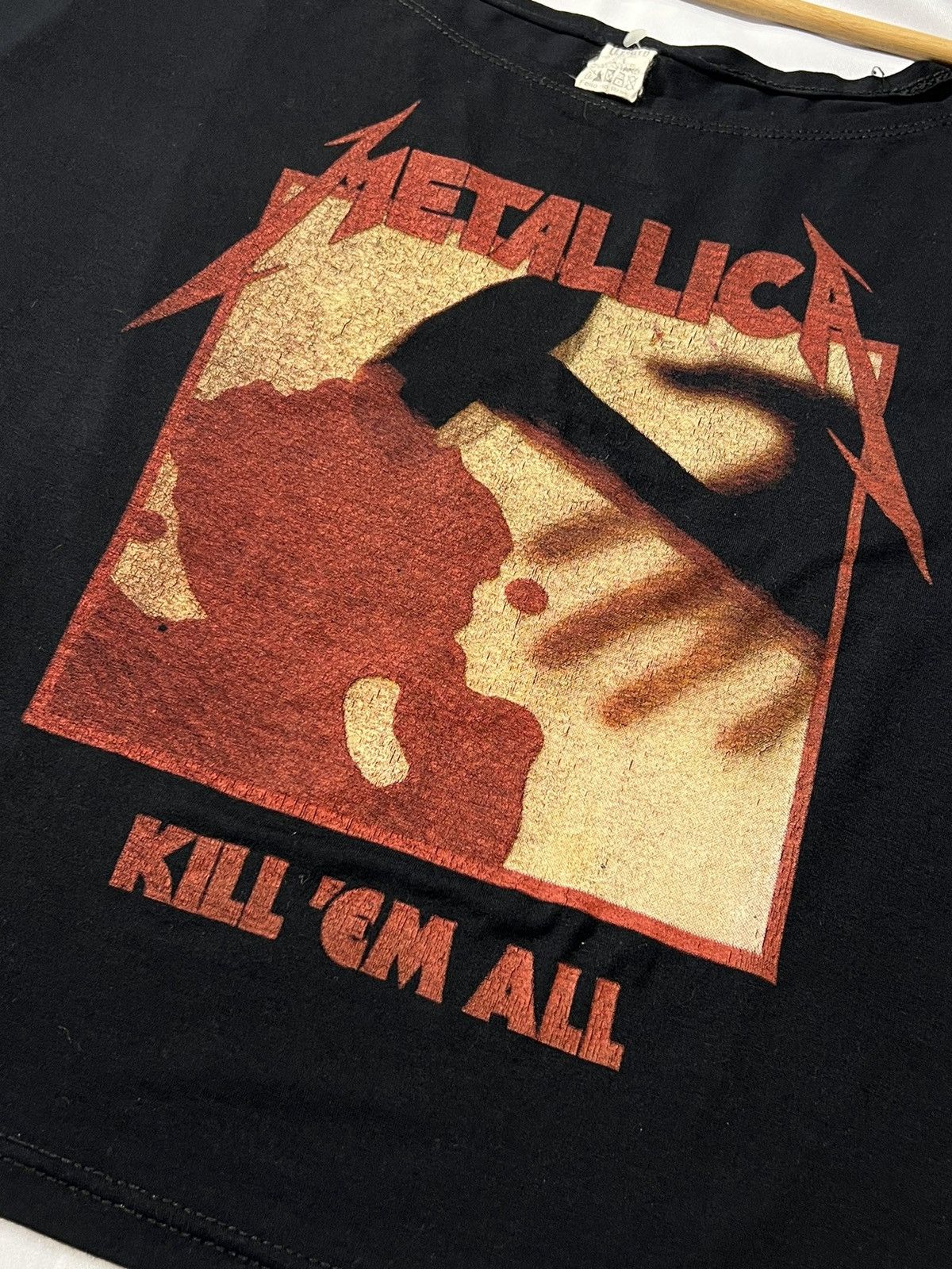 Band Tees × Metallica × Vintage Vintage Metallica Kill’Em All T-Shirt Crop Size M / US 6-8 / IT 42-44 - 4 Thumbnail