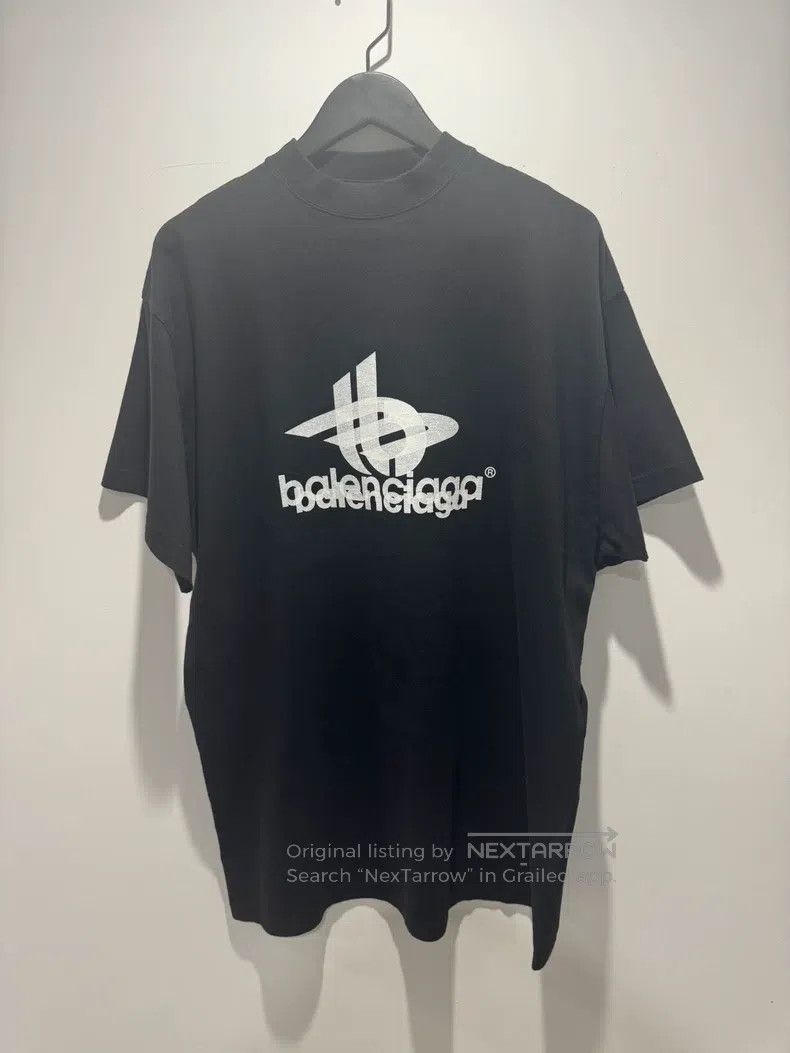 Balenciaga Balenciaga Black Phantom Overlapped Short Sleeve Size US S / EU 44-46 / 1 - 1 Thumbnail