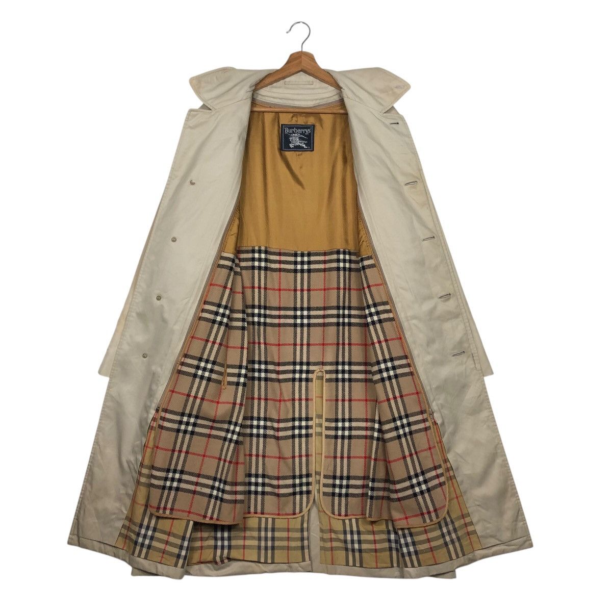 Burberry 📌Vintage Long Jacket Burberrys Nova Check Blanket Lining Size US M / EU 48-50 / 2 - 15 Thumbnail