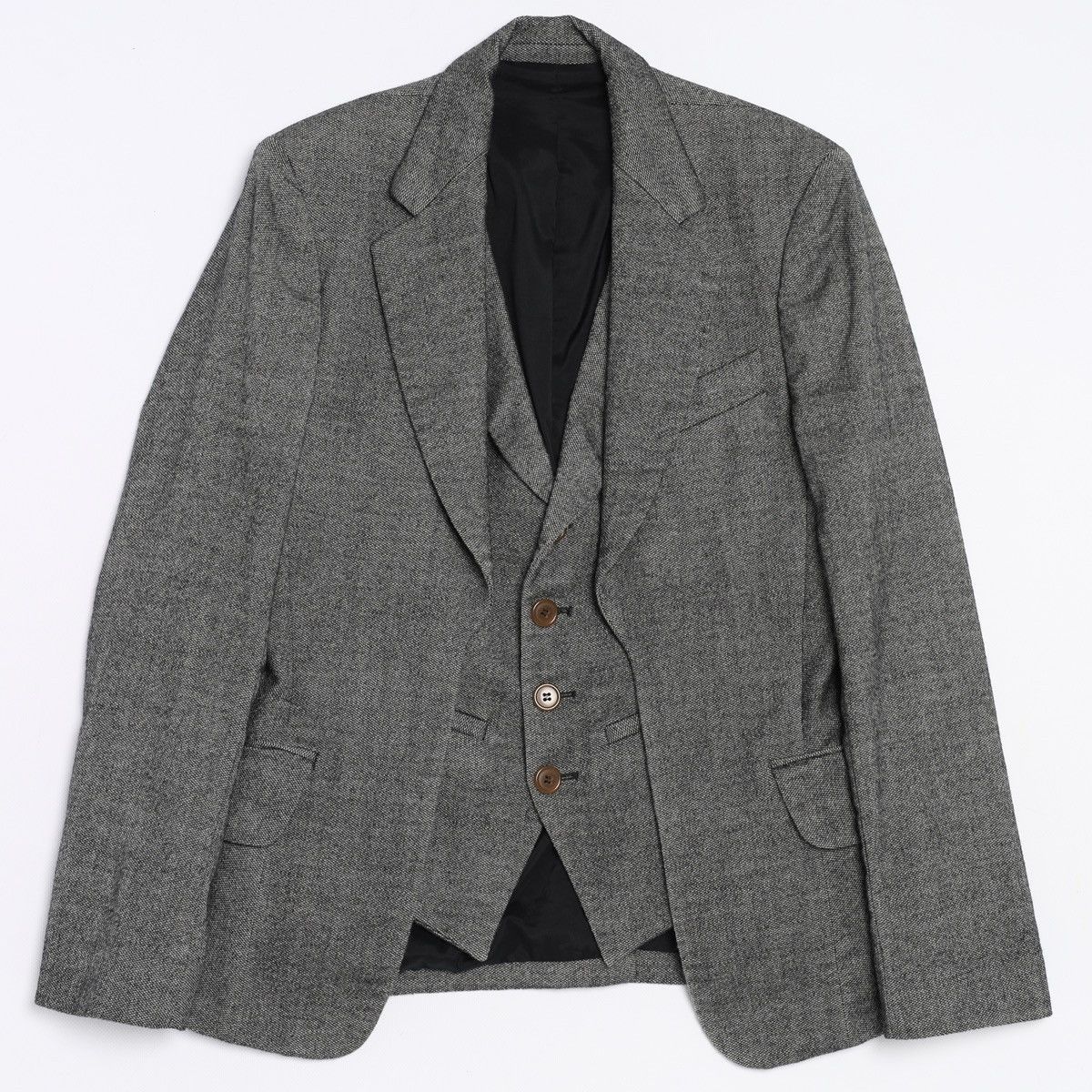 Vivienne Westwood Vivienne Westwood MAN London Wool Grey Blazer Jacket Vest Size 38R - 1 Thumbnail