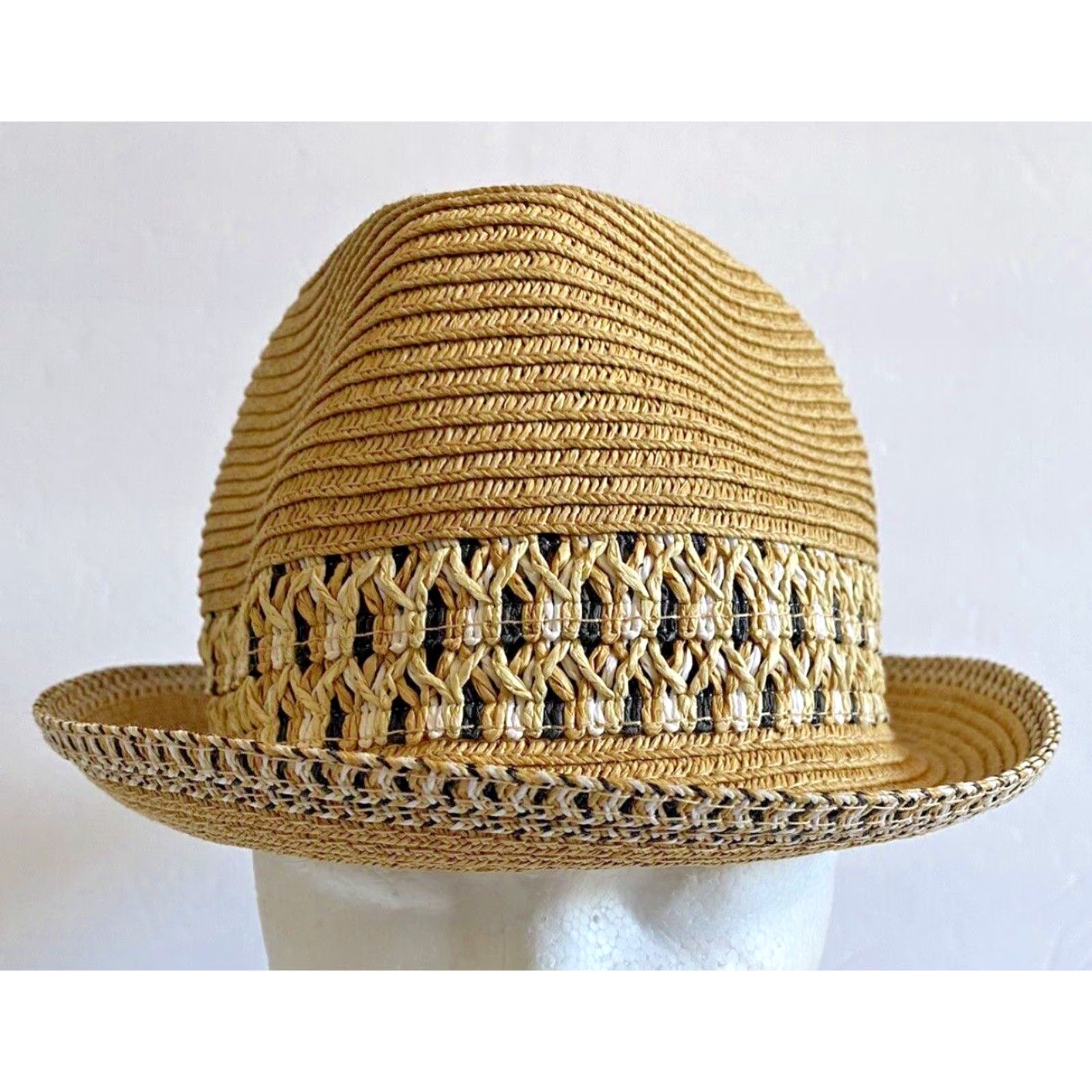 Vintage NWT C.C Exclusives Brown Hat UV Protection UPF 50+ Paper Polyester One Size Women Beach Outdoor Sunglasses? Size ONE SIZE - 2 Thumbnail