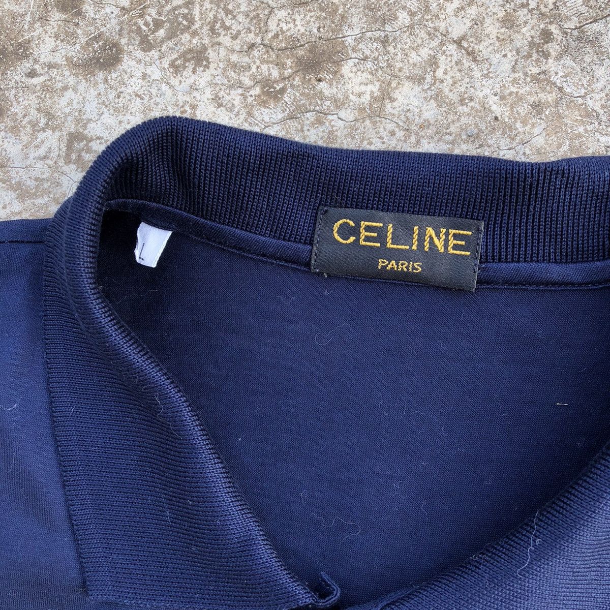 CELINE Paris Pocket Polo Shirt